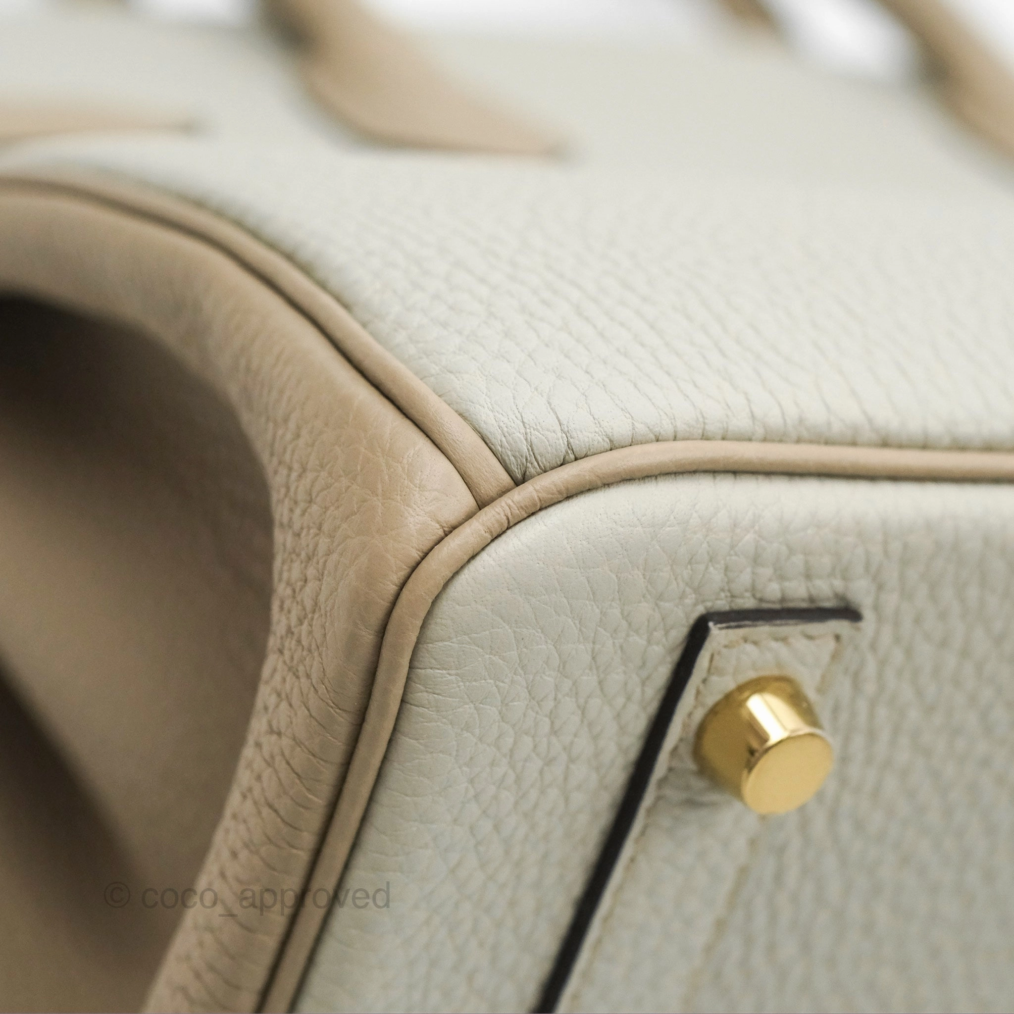 Herms Birkin 30 Retourne Togo Gold Hardware HSS Gris Perle 80 Gris Tourterelle