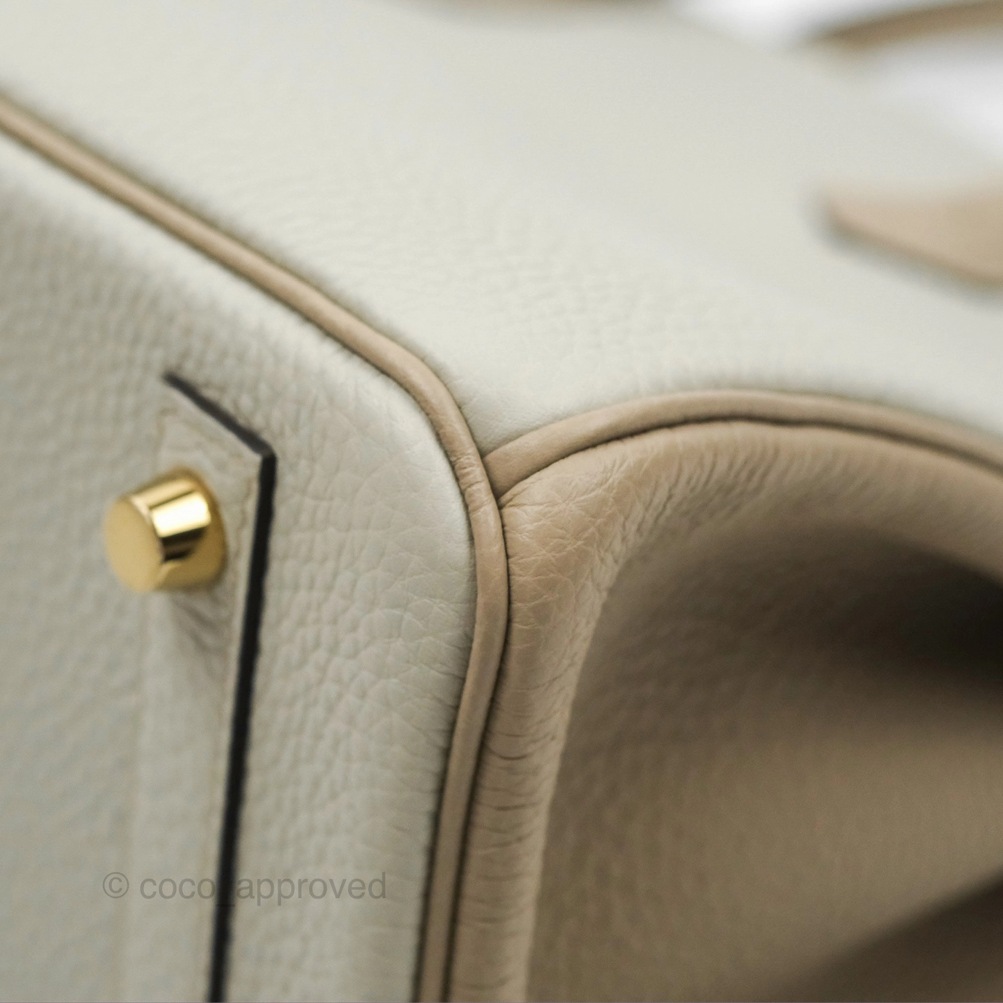 Herms Birkin 30 Retourne Togo Gold Hardware HSS Gris Perle 80 Gris Tourterelle