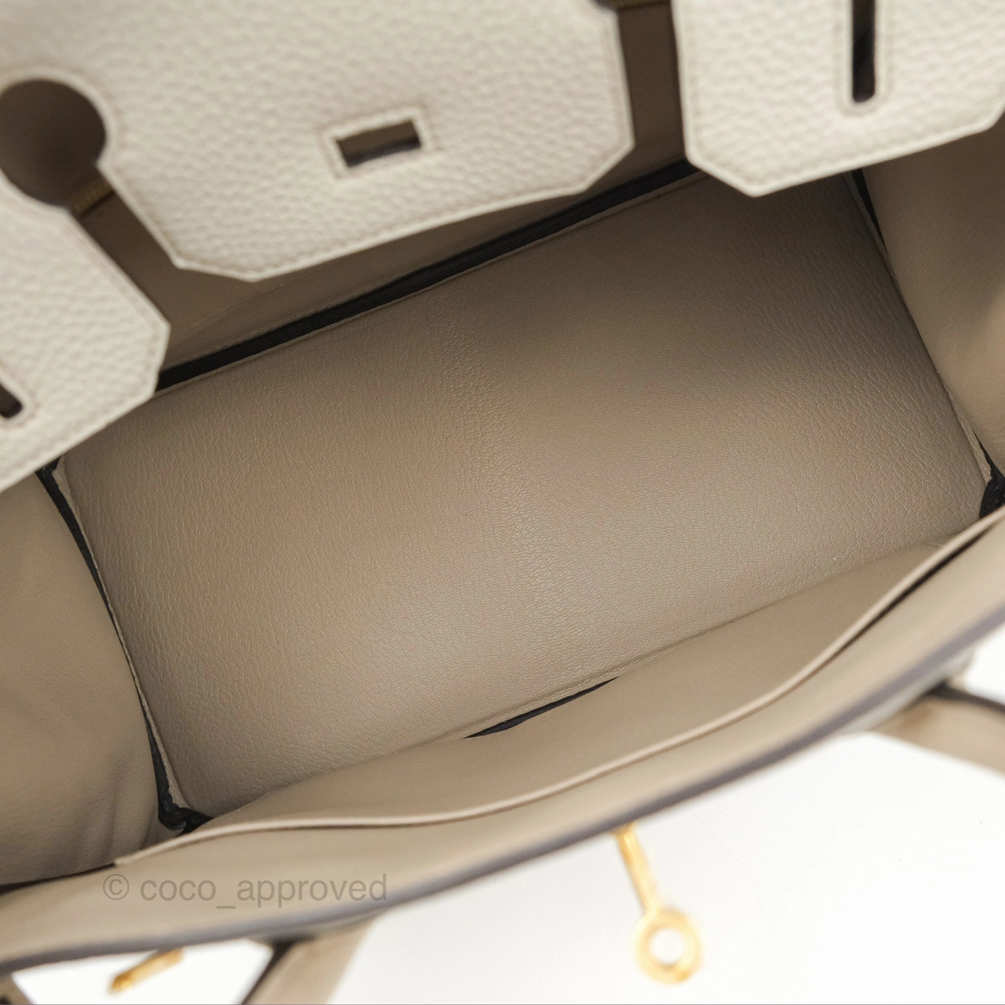 Herms Birkin 30 Retourne Togo Gold Hardware HSS Gris Perle 80 Gris Tourterelle