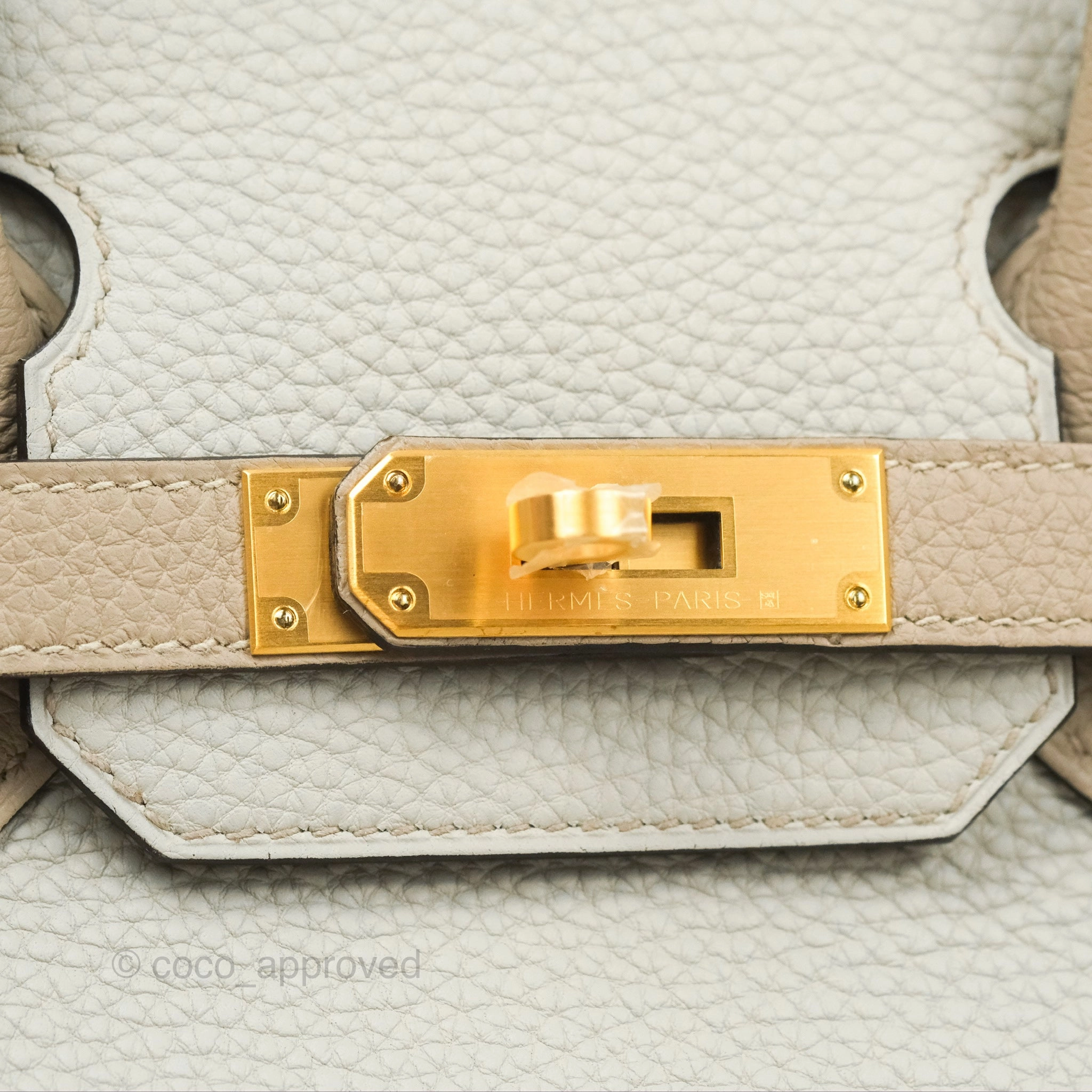Herms Birkin 30 Retourne Togo Gold Hardware HSS Gris Perle 80 Gris Tourterelle
