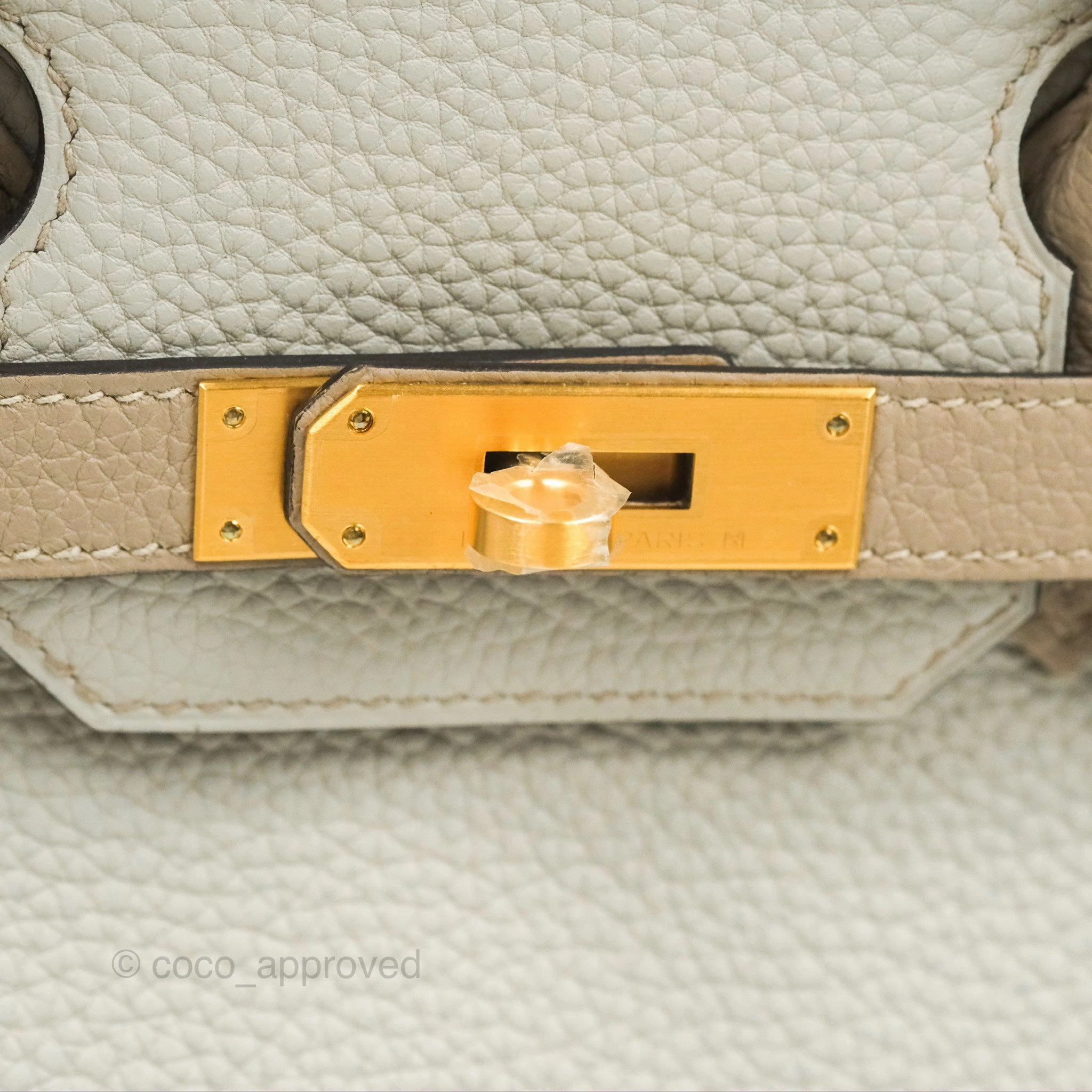 Herms Birkin 30 Retourne Togo Gold Hardware HSS Gris Perle 80 Gris Tourterelle