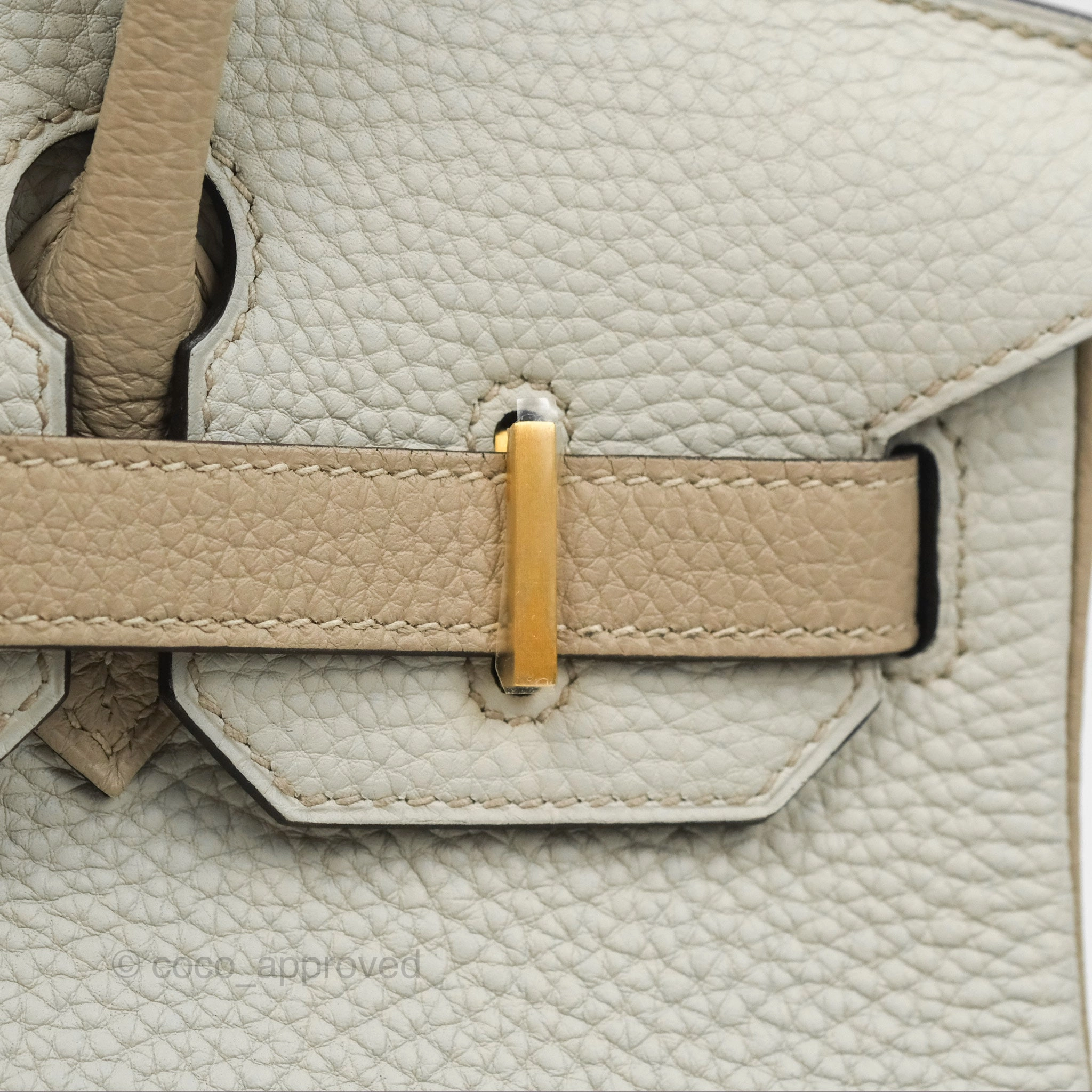 Herms Birkin 30 Retourne Togo Gold Hardware HSS Gris Perle 80 Gris Tourterelle