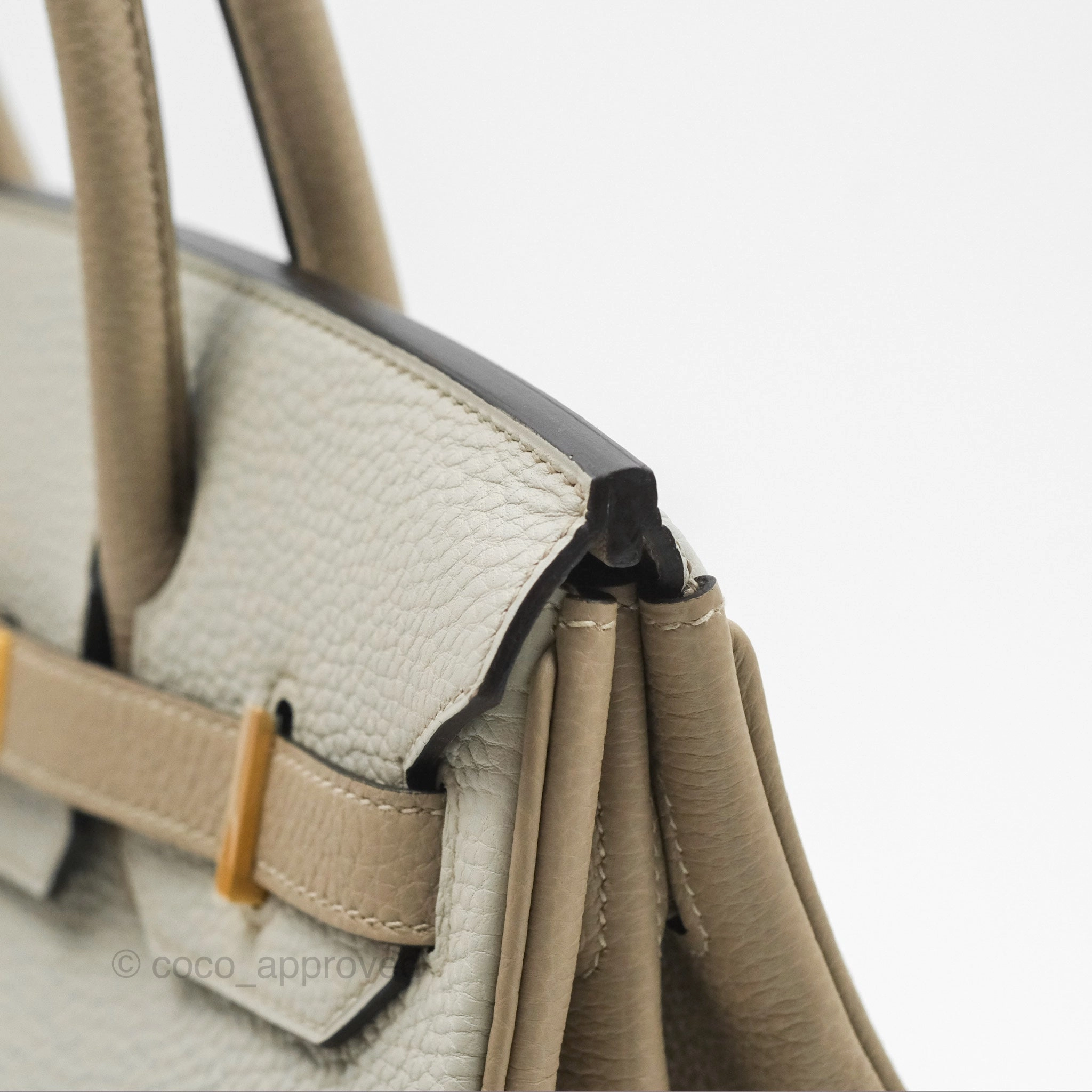 Herms Birkin 30 Retourne Togo Gold Hardware HSS Gris Perle 80 Gris Tourterelle