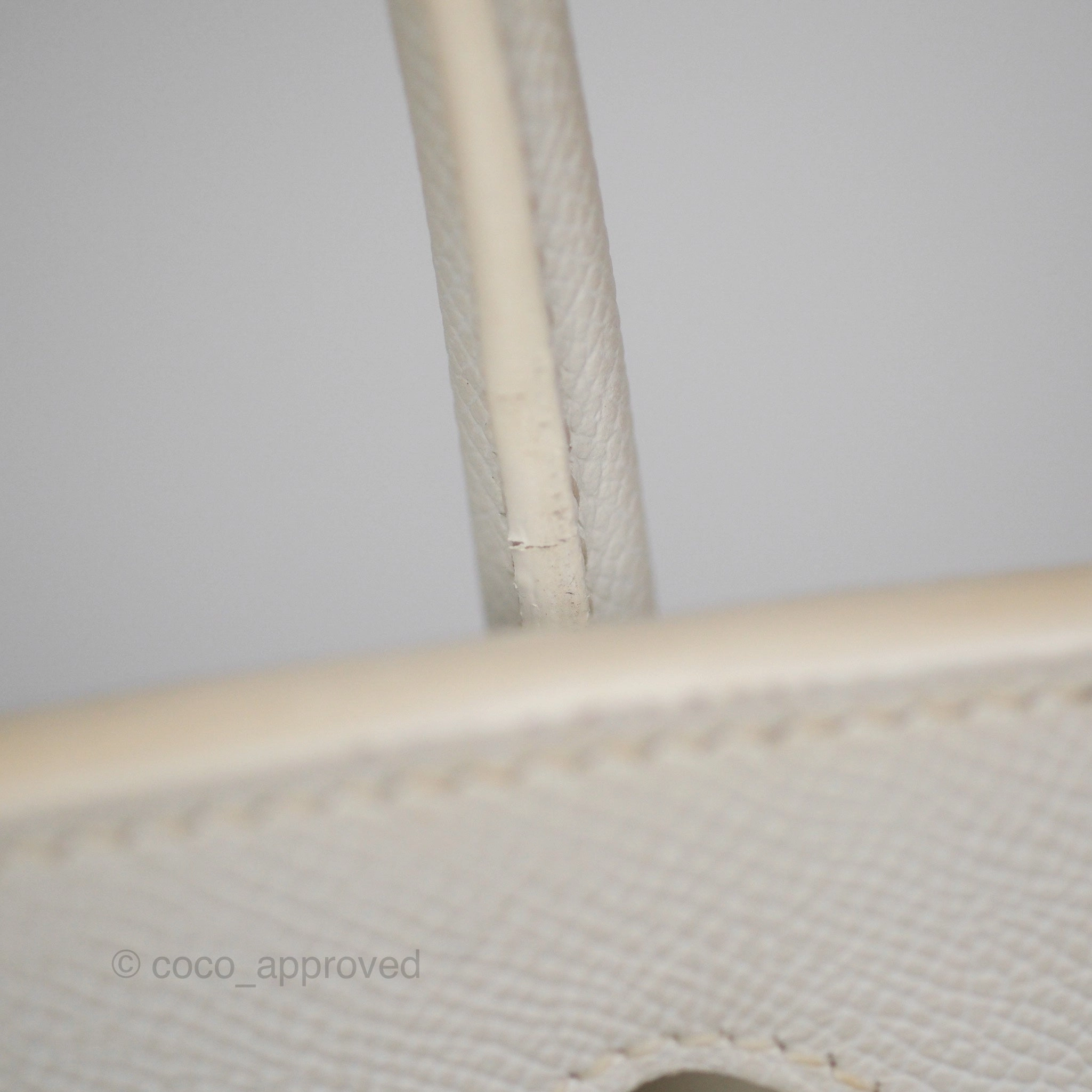 Herms Birkin 30 Retourne White Epsom Palladium Hardware