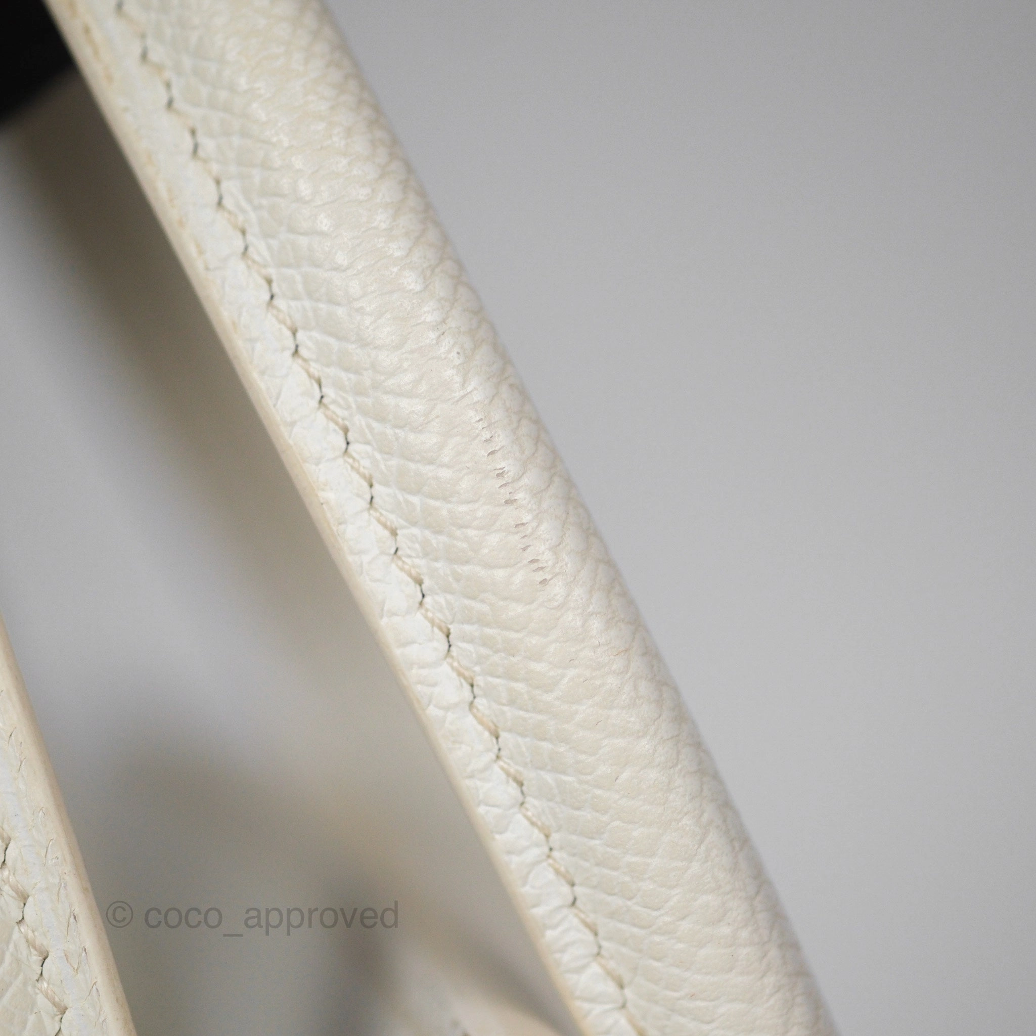 Herms Birkin 30 Retourne White Epsom Palladium Hardware