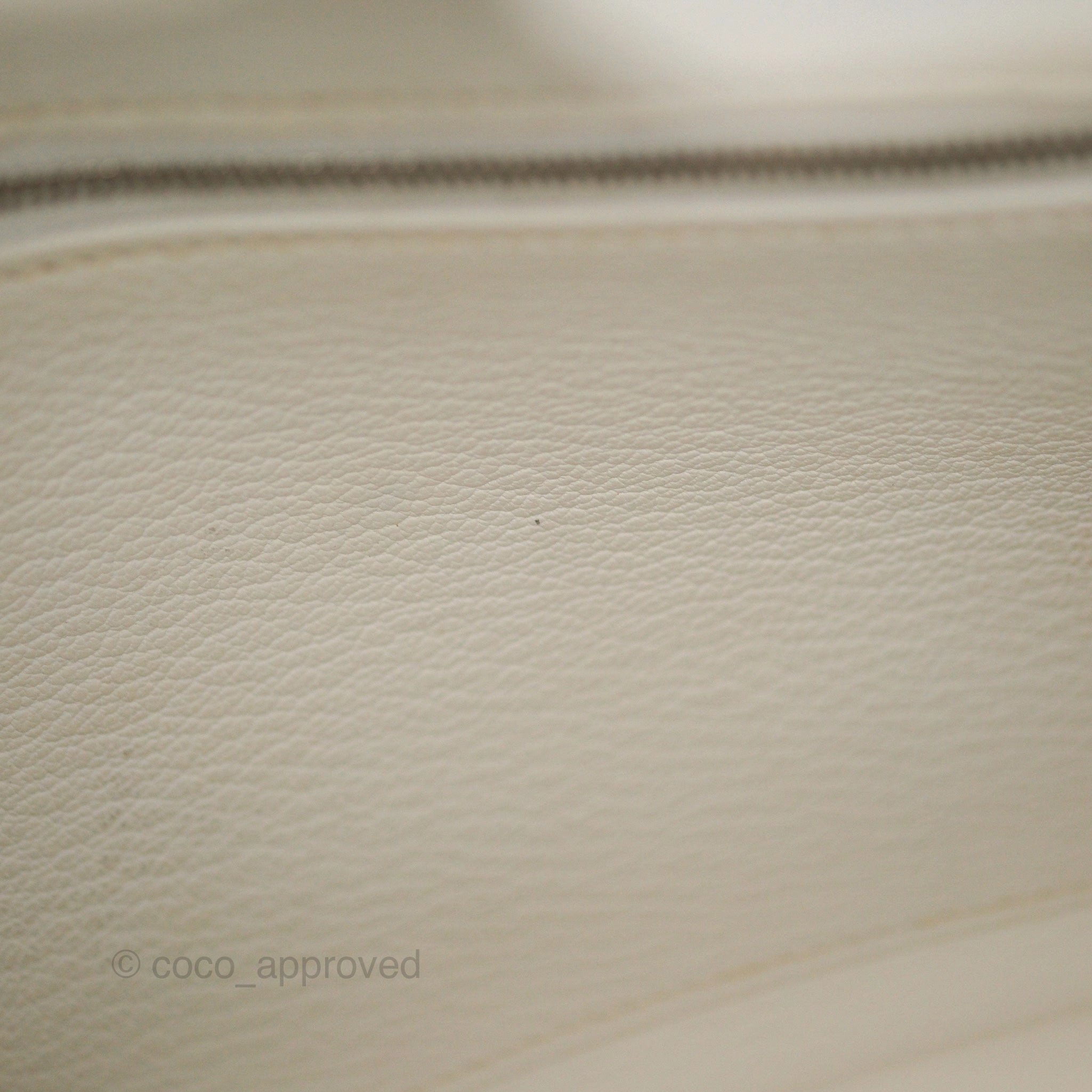 Herms Birkin 30 Retourne White Epsom Palladium Hardware
