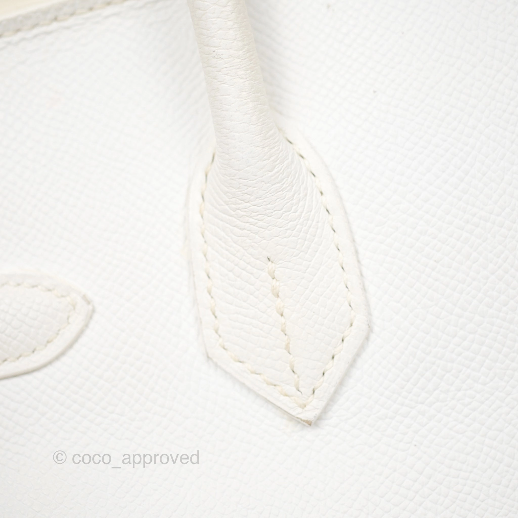 Herms Birkin 30 Retourne White Epsom Palladium Hardware