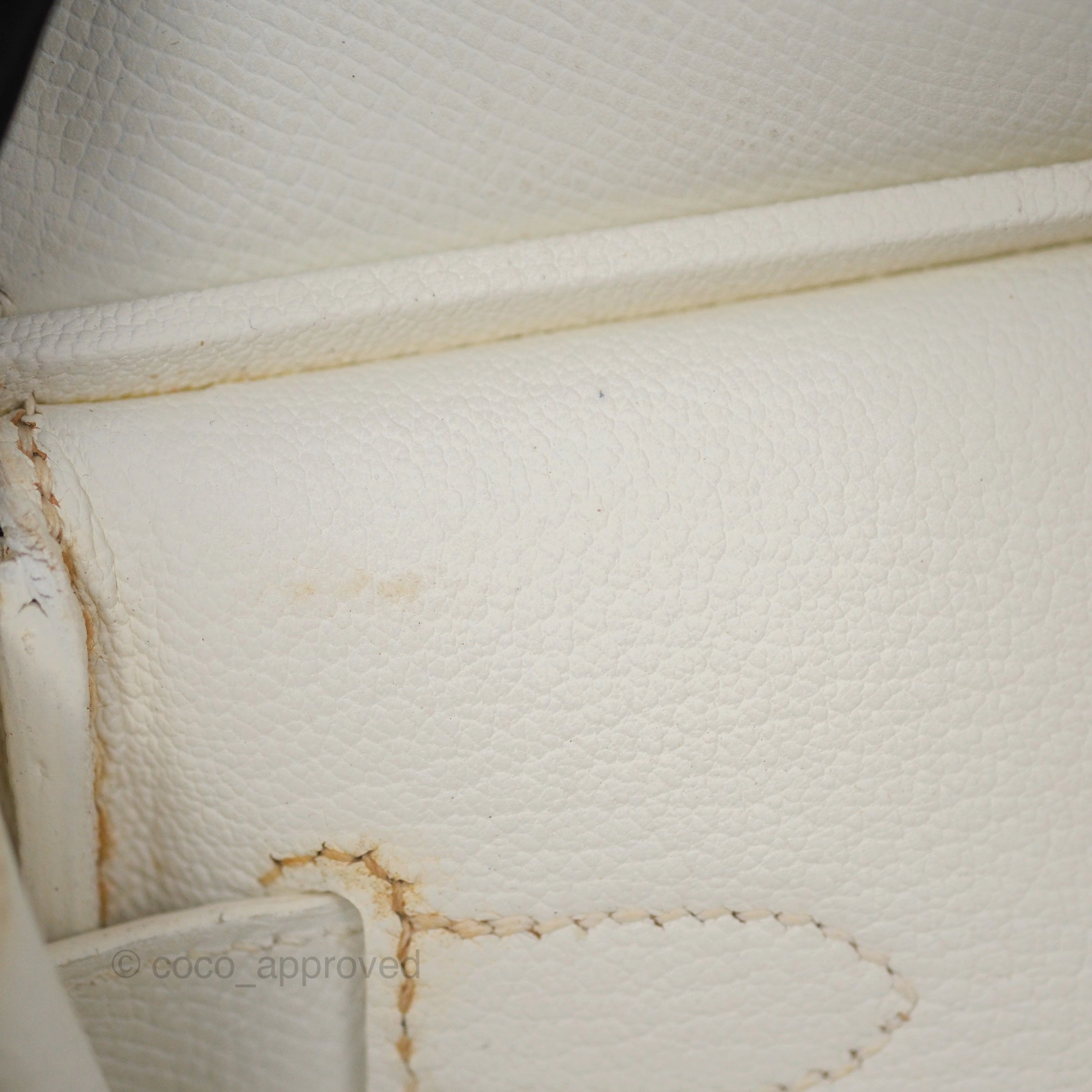 Herms Birkin 30 Retourne White Epsom Palladium Hardware