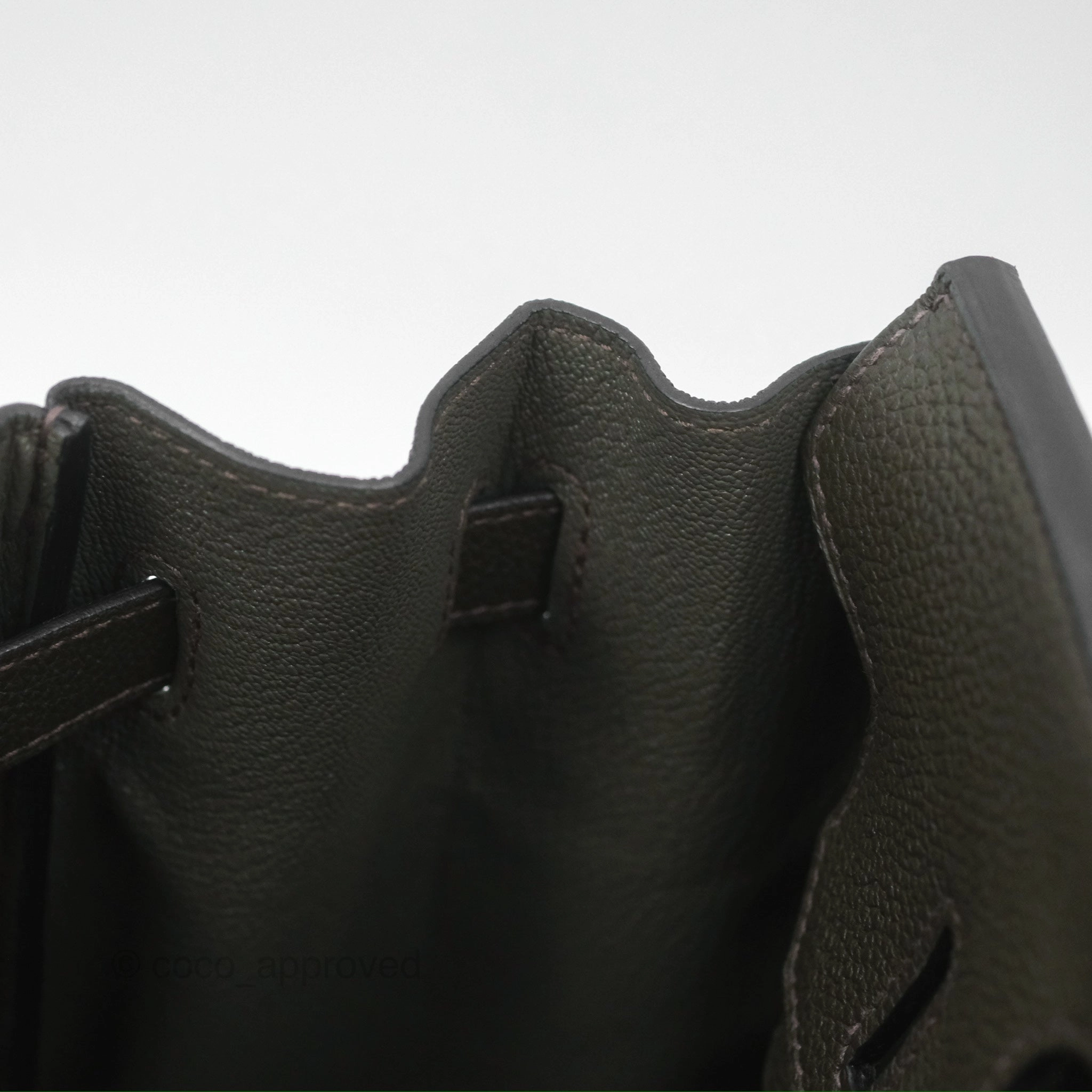 Herms Birkin 30 Vert de Gris C6 Togo Gold Hardware