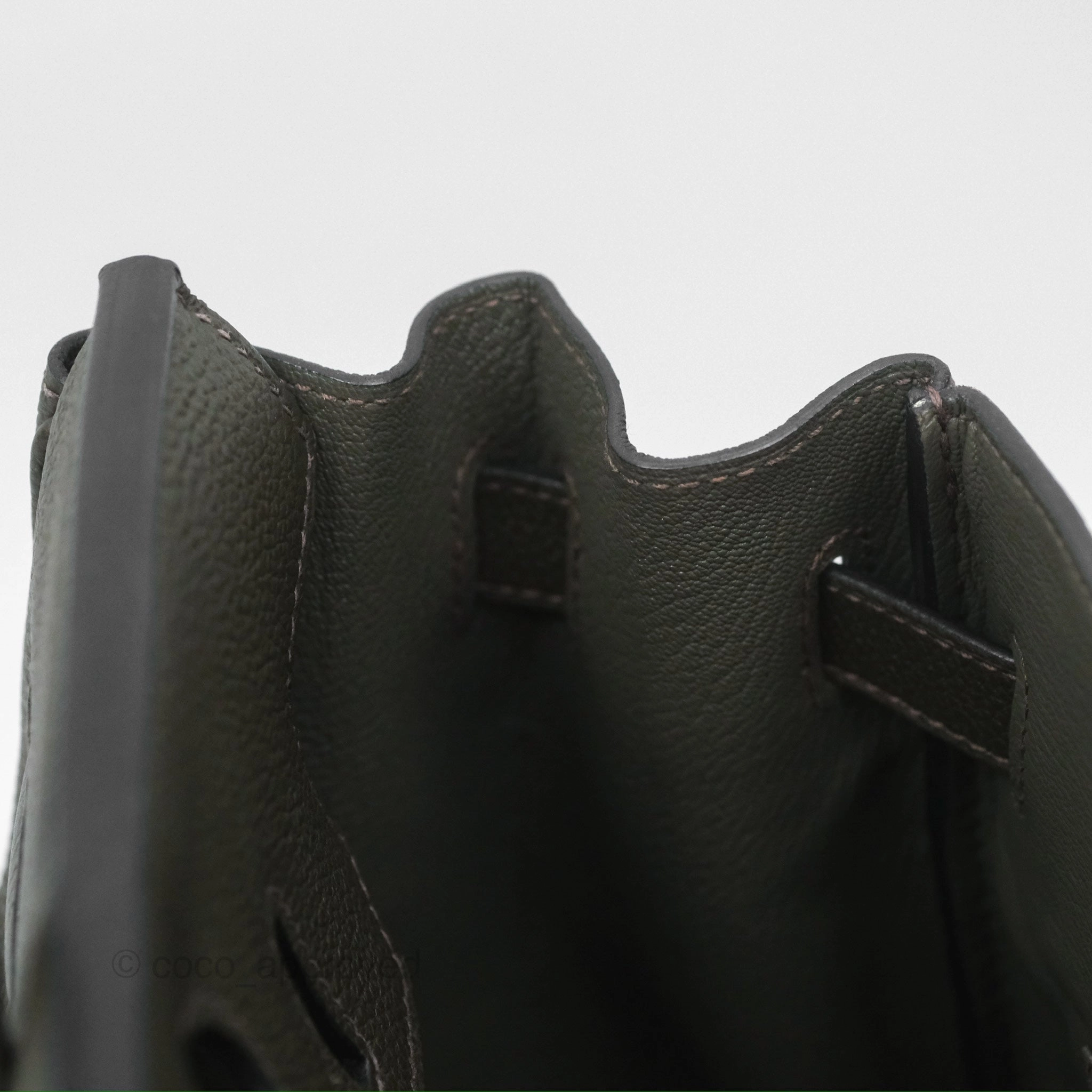 Herms Birkin 30 Vert de Gris C6 Togo Gold Hardware