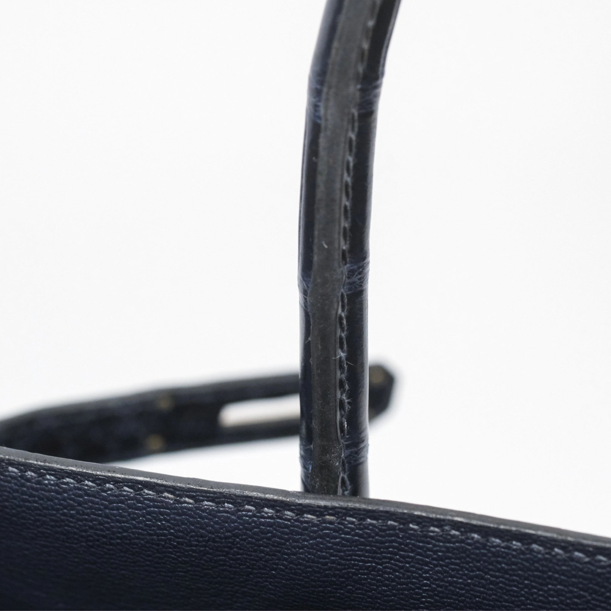 Herms Birkin 35 Porosus Marine 78 Palladium Hardware