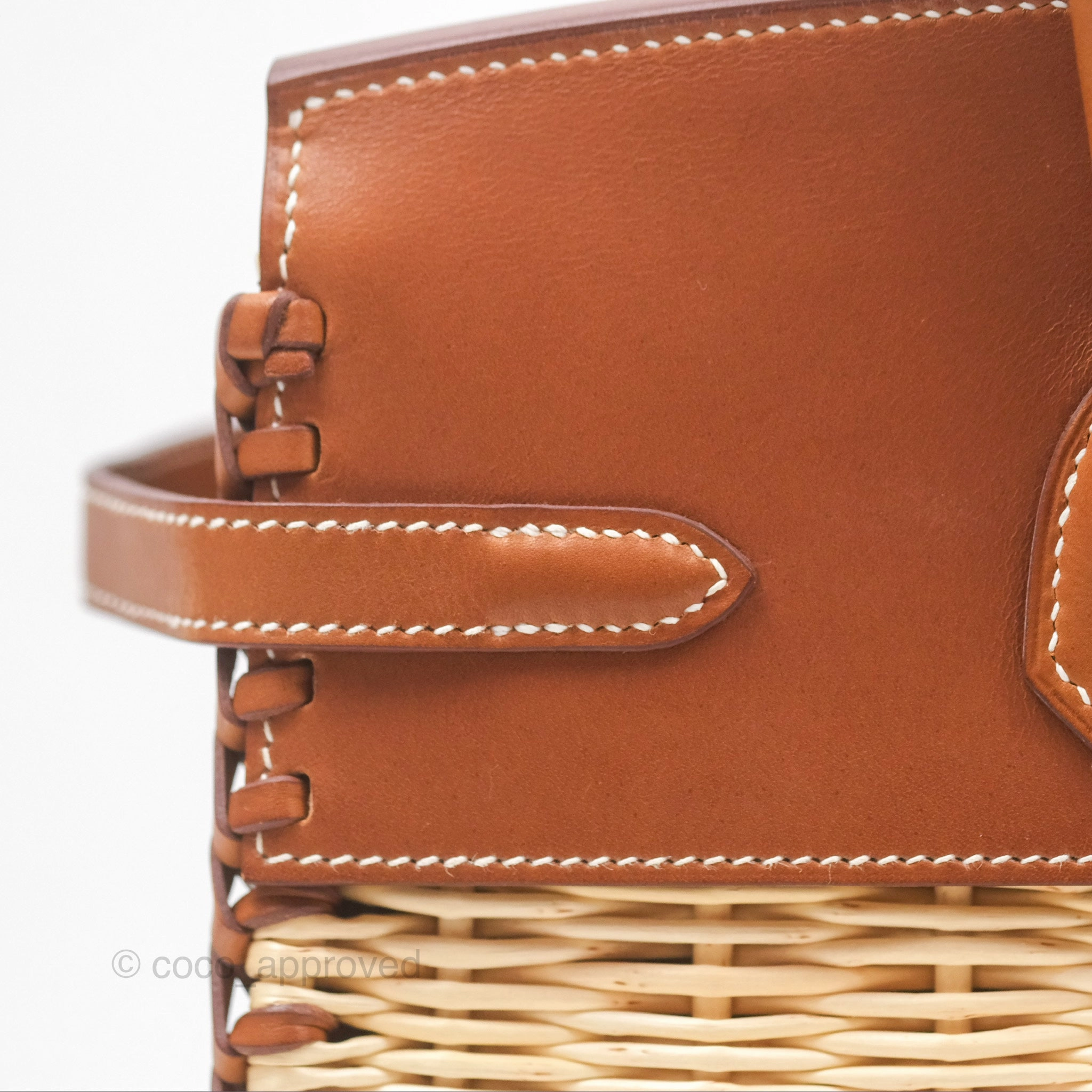 Herms Birkin Picnic 25 Osier/ Barenia Naturel 27/ Fauve 34 Palladium Hardware