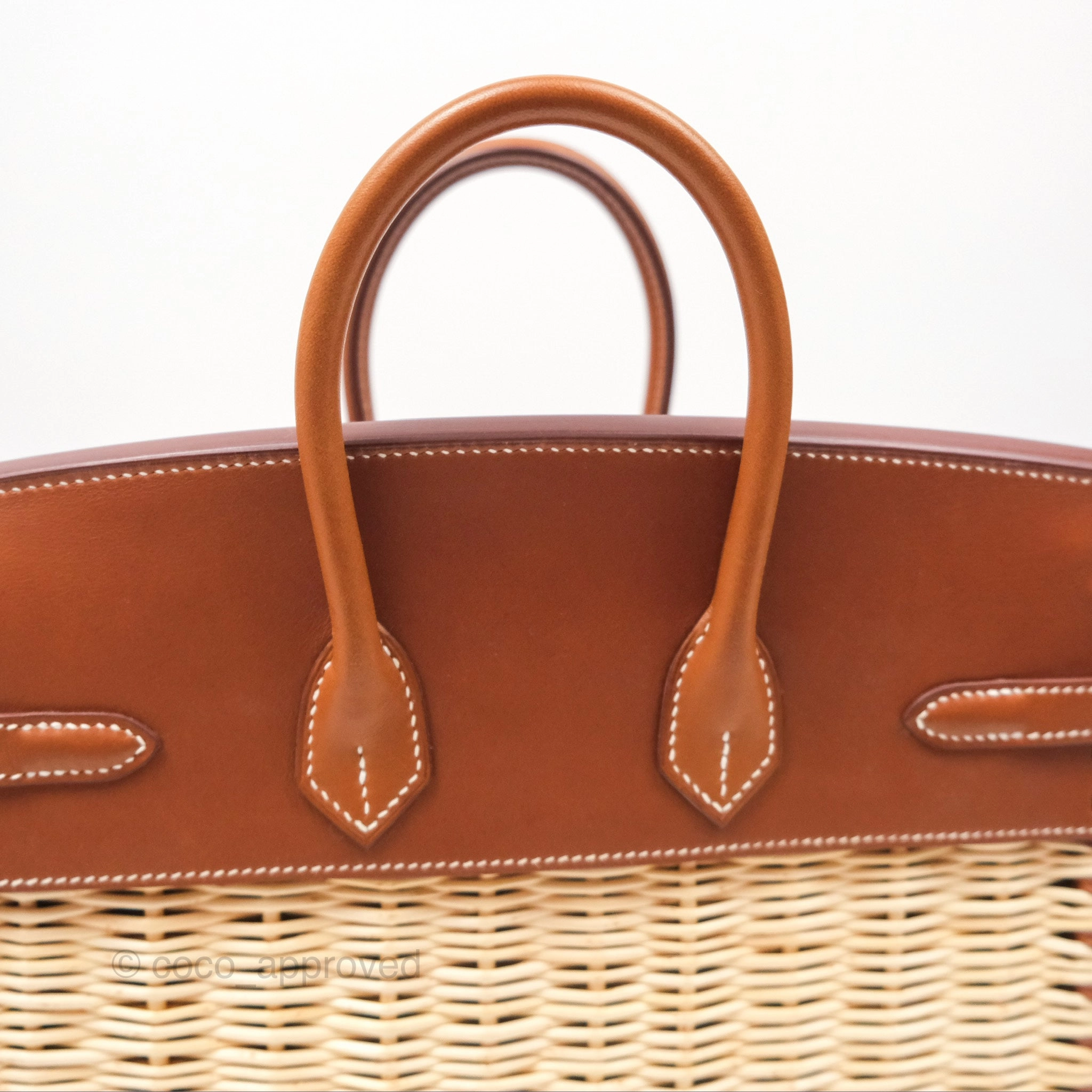Herms Birkin Picnic 25 Osier/ Barenia Naturel 27/ Fauve 34 Palladium Hardware