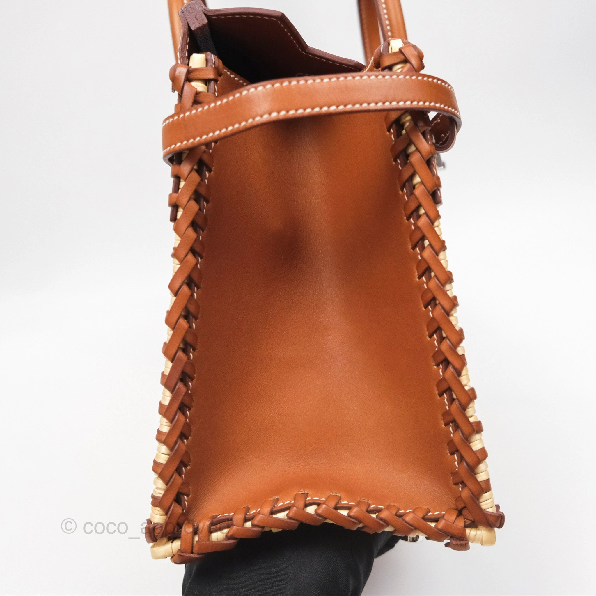 Herms Birkin Picnic 25 Osier/ Barenia Naturel 27/ Fauve 34 Palladium Hardware