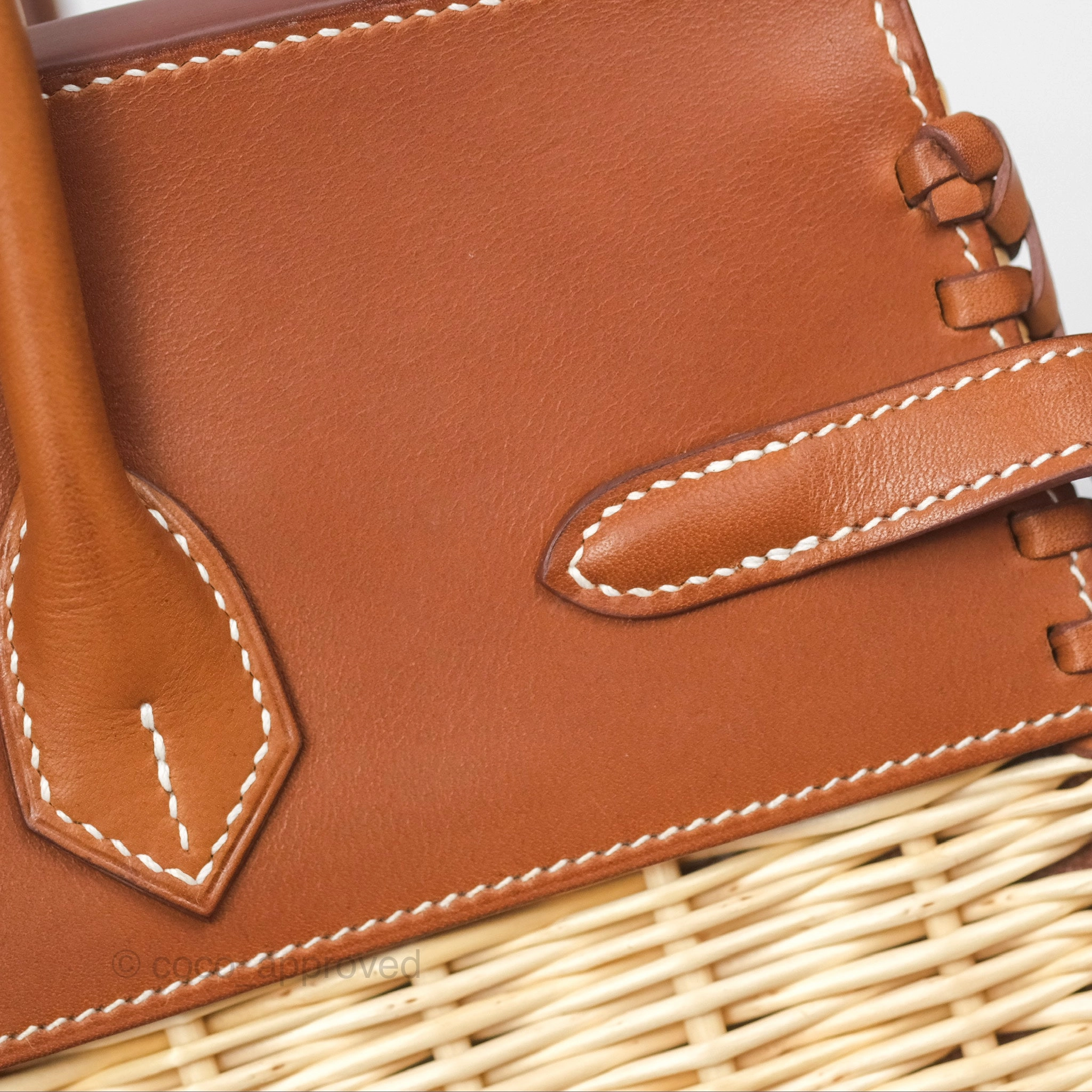 Herms Birkin Picnic 25 Osier/ Barenia Naturel 27/ Fauve 34 Palladium Hardware