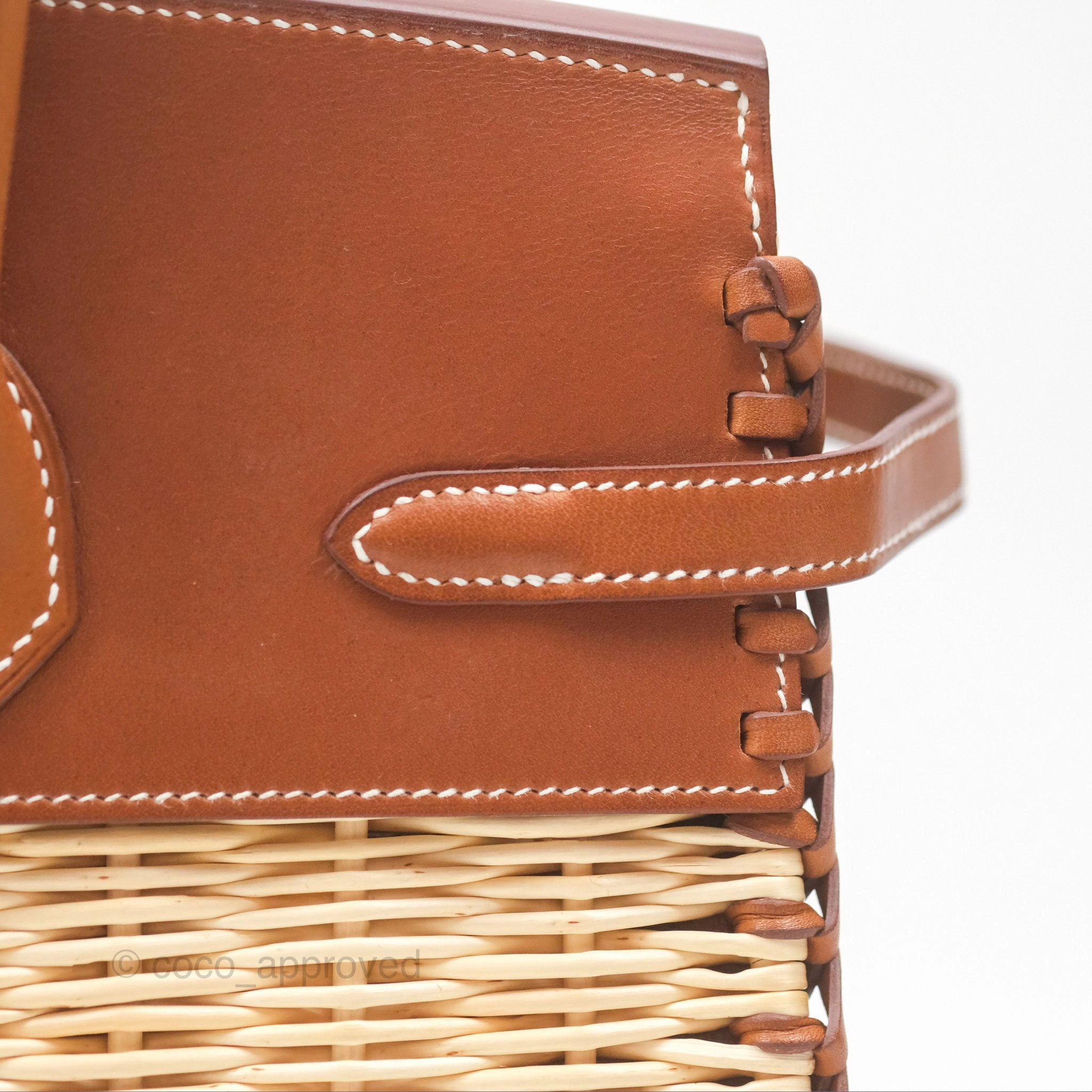 Herms Birkin Picnic 25 Osier/ Barenia Naturel 27/ Fauve 34 Palladium Hardware