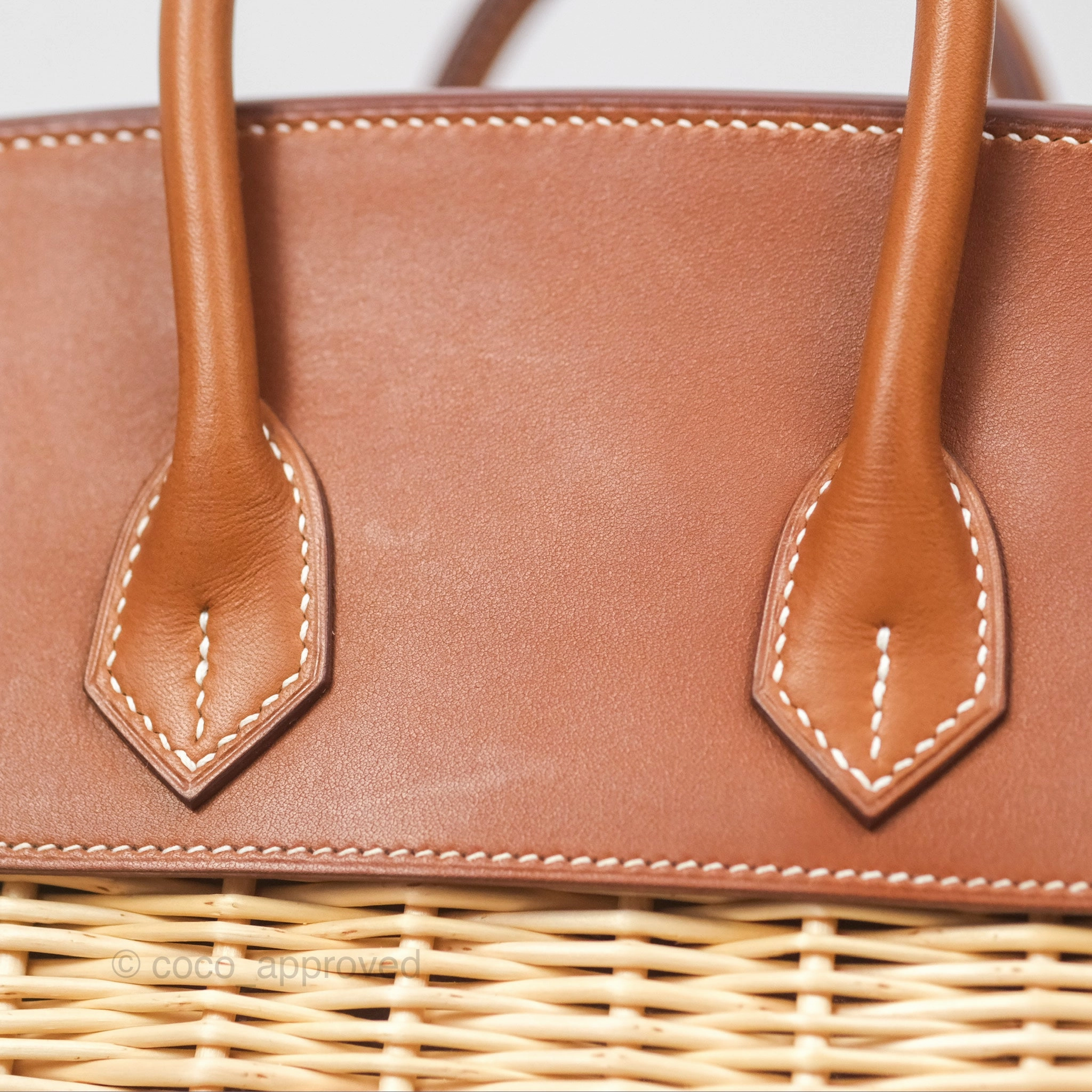 Herms Birkin Picnic 25 Osier/ Barenia Naturel 27/ Fauve 34 Palladium Hardware