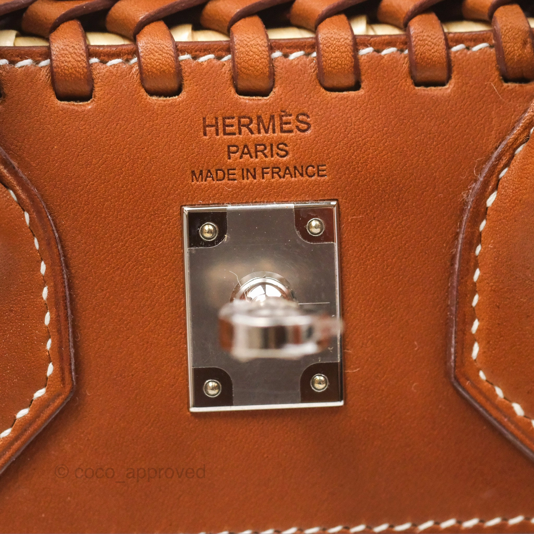 Herms Birkin Picnic 25 Osier/ Barenia Naturel 27/ Fauve 34 Palladium Hardware
