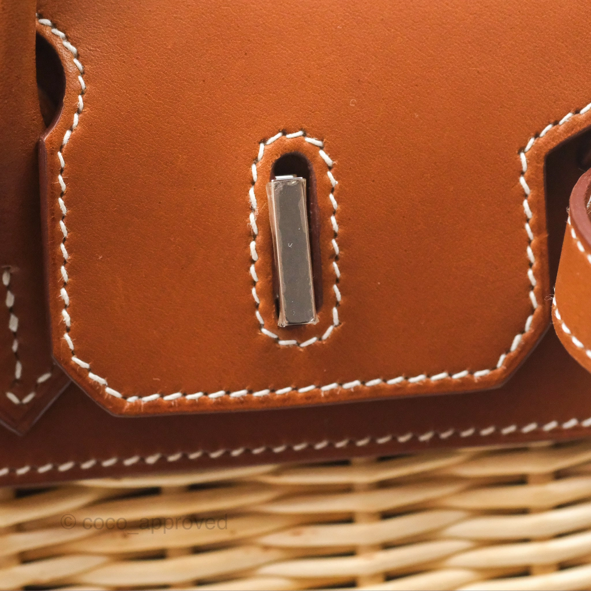 Herms Birkin Picnic 25 Osier/ Barenia Naturel 27/ Fauve 34 Palladium Hardware