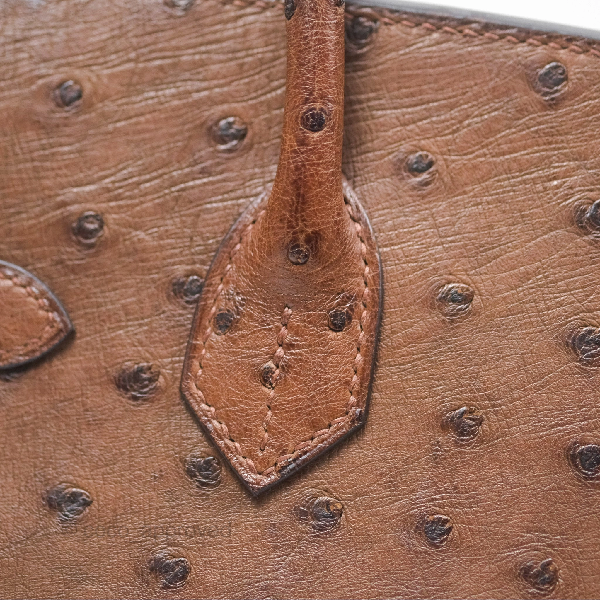 Herms Birkin Retourne 30 Dark Brown Ostrich Palladium Hardware