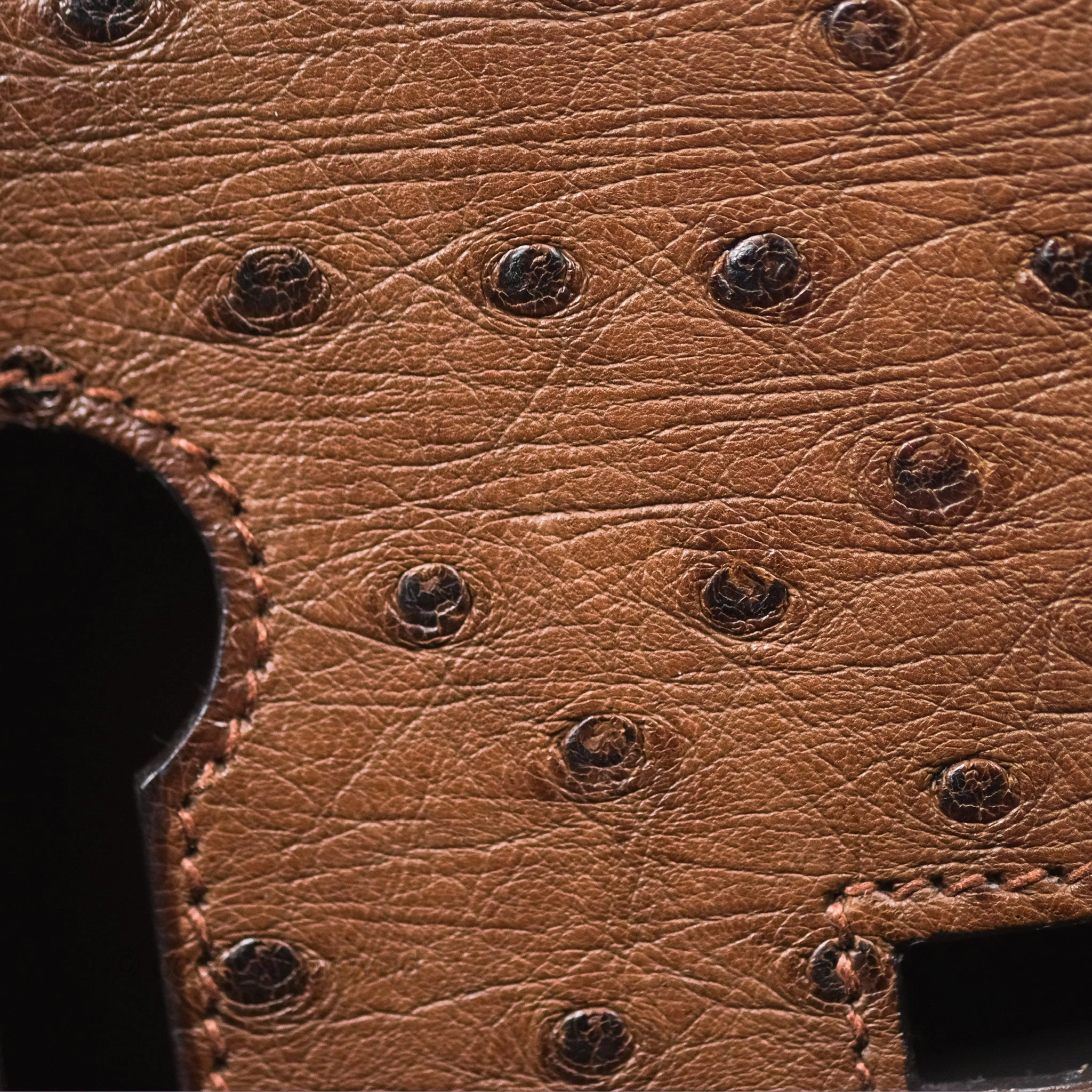 Herms Birkin Retourne 30 Dark Brown Ostrich Palladium Hardware