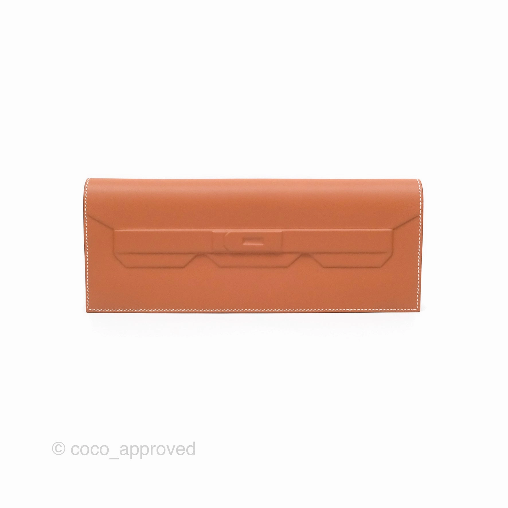 Herms Birkin Shadow Clutch Bag Gold 37 Swift