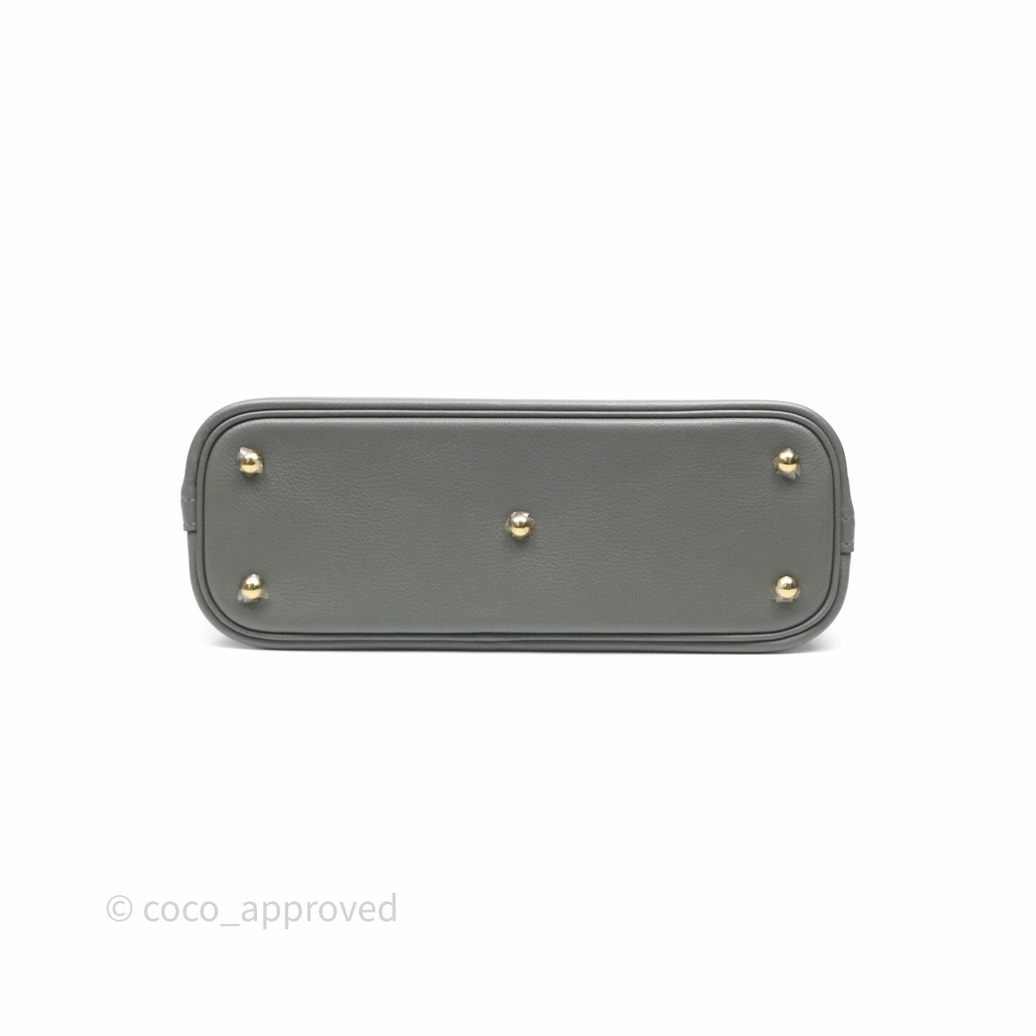 Herms Bolide 1923 25 Gris Meyer 0L Evercolor Gold Hardware