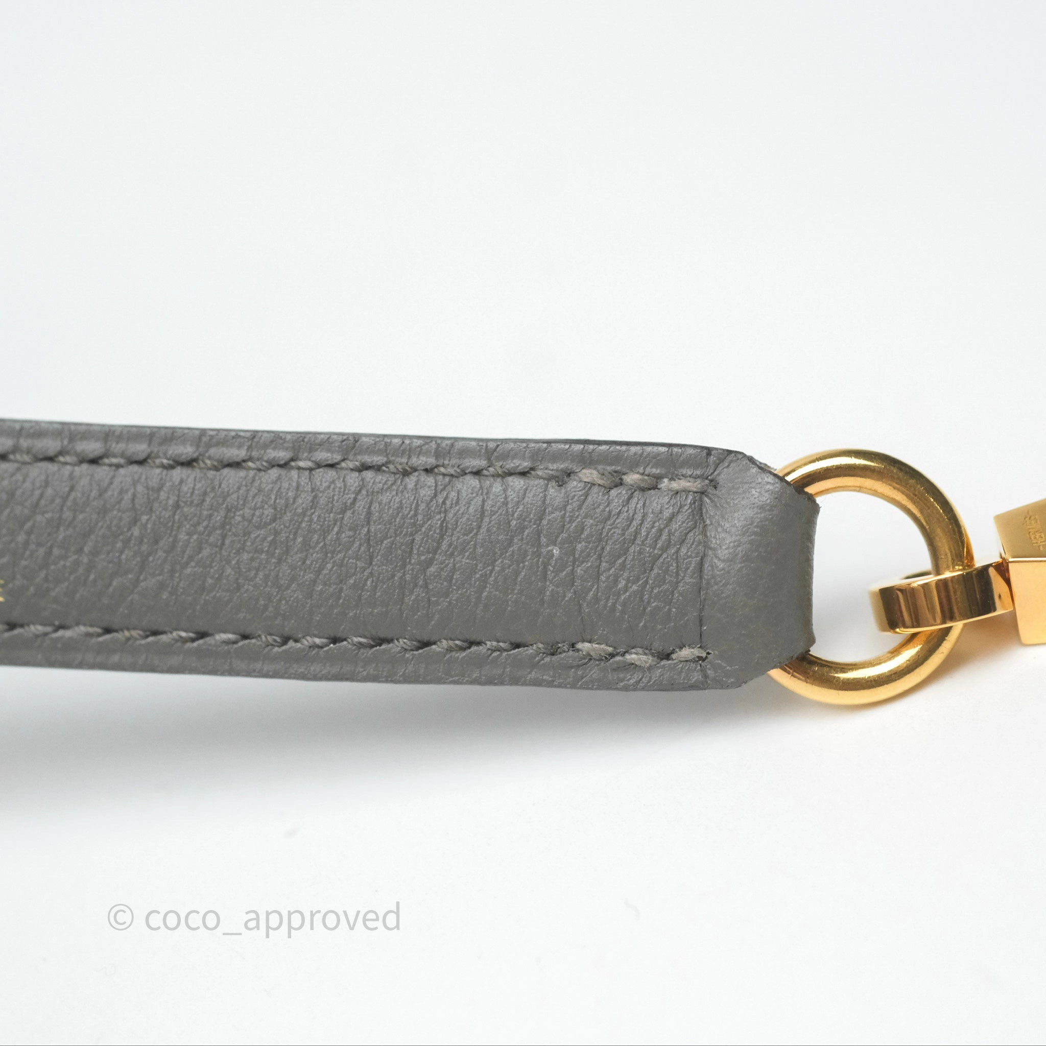 Herms Bolide 1923 25 Gris Meyer 0L Evercolor Gold Hardware