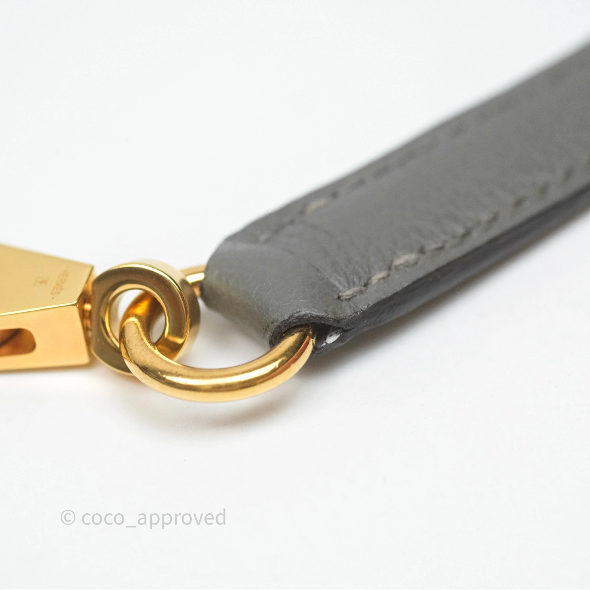 Herms Bolide 1923 25 Gris Meyer 0L Evercolor Gold Hardware