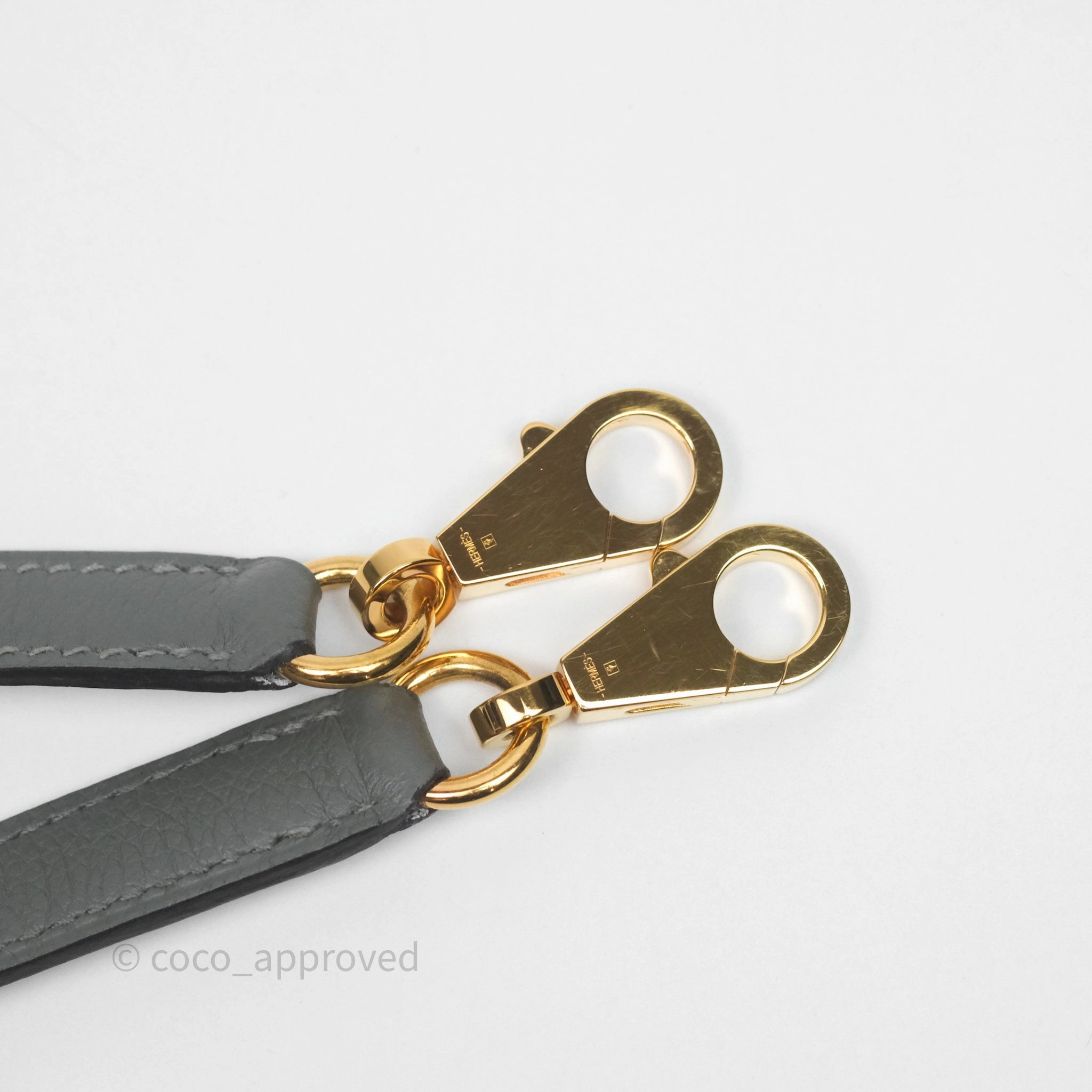 Herms Bolide 1923 25 Gris Meyer 0L Evercolor Gold Hardware