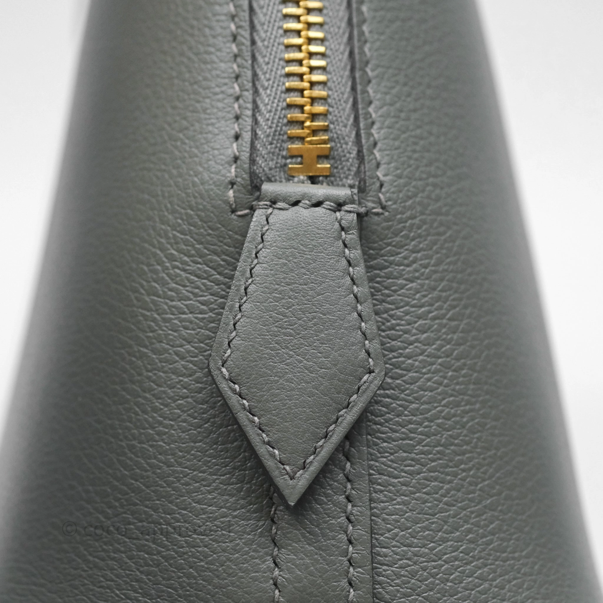 Herms Bolide 1923 25 Gris Meyer 0L Evercolor Gold Hardware