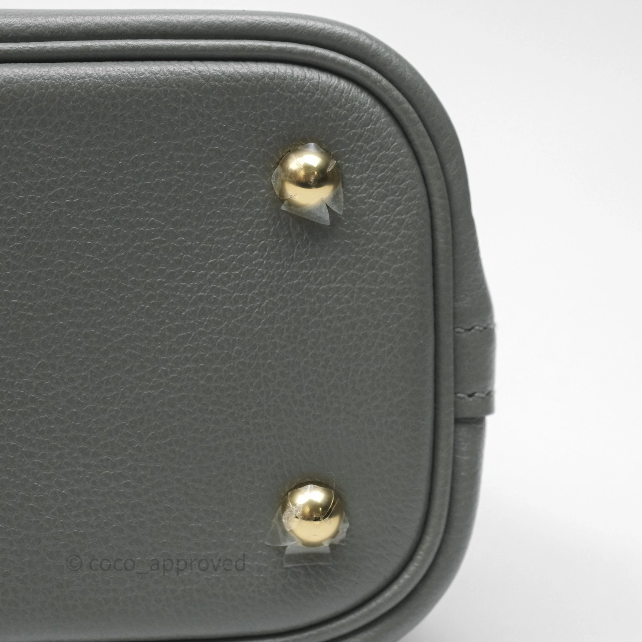 Herms Bolide 1923 25 Gris Meyer 0L Evercolor Gold Hardware