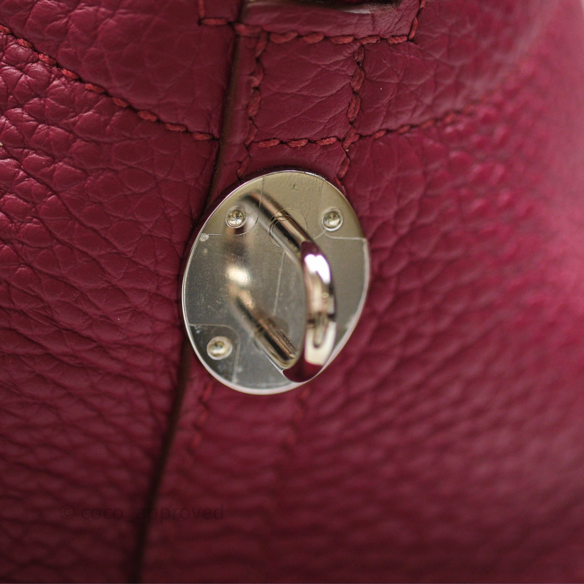 Herms Bolide 1923 31 Rubis B5 Clemence Palladium Hardware
