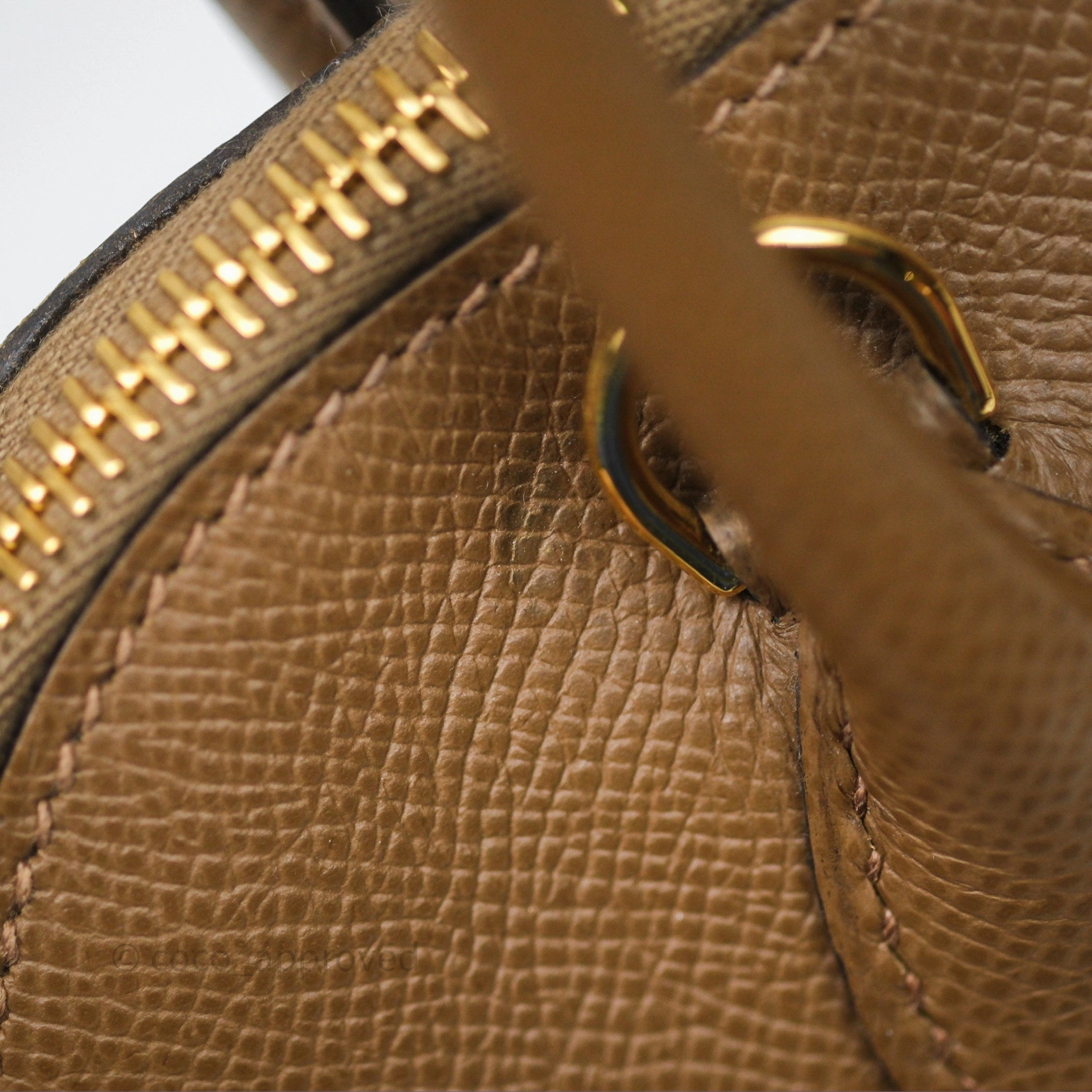 Herms Bolide 25 Alezan 3G Epsom Gold Hardware