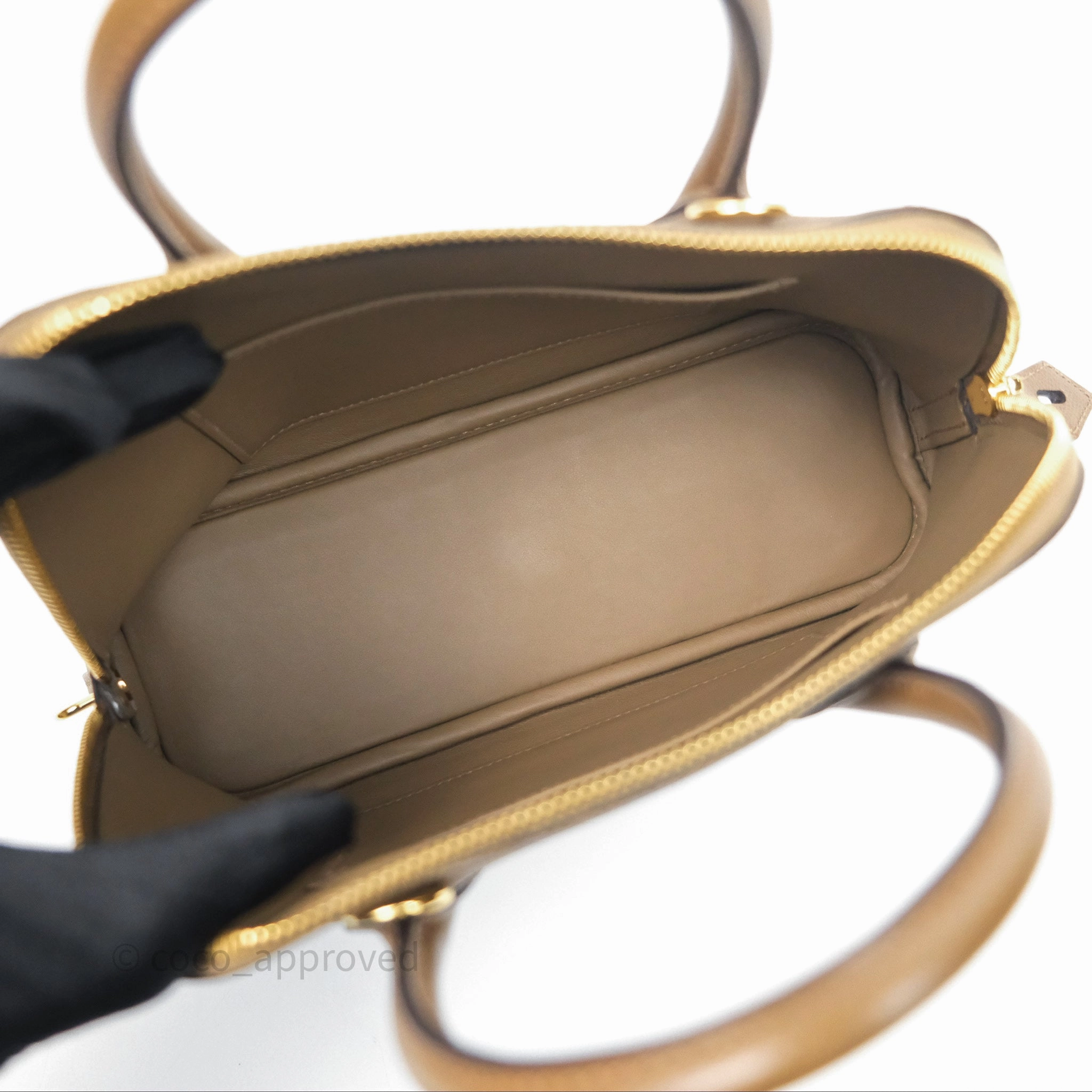 Herms Bolide 25 Alezan 3G Epsom Gold Hardware