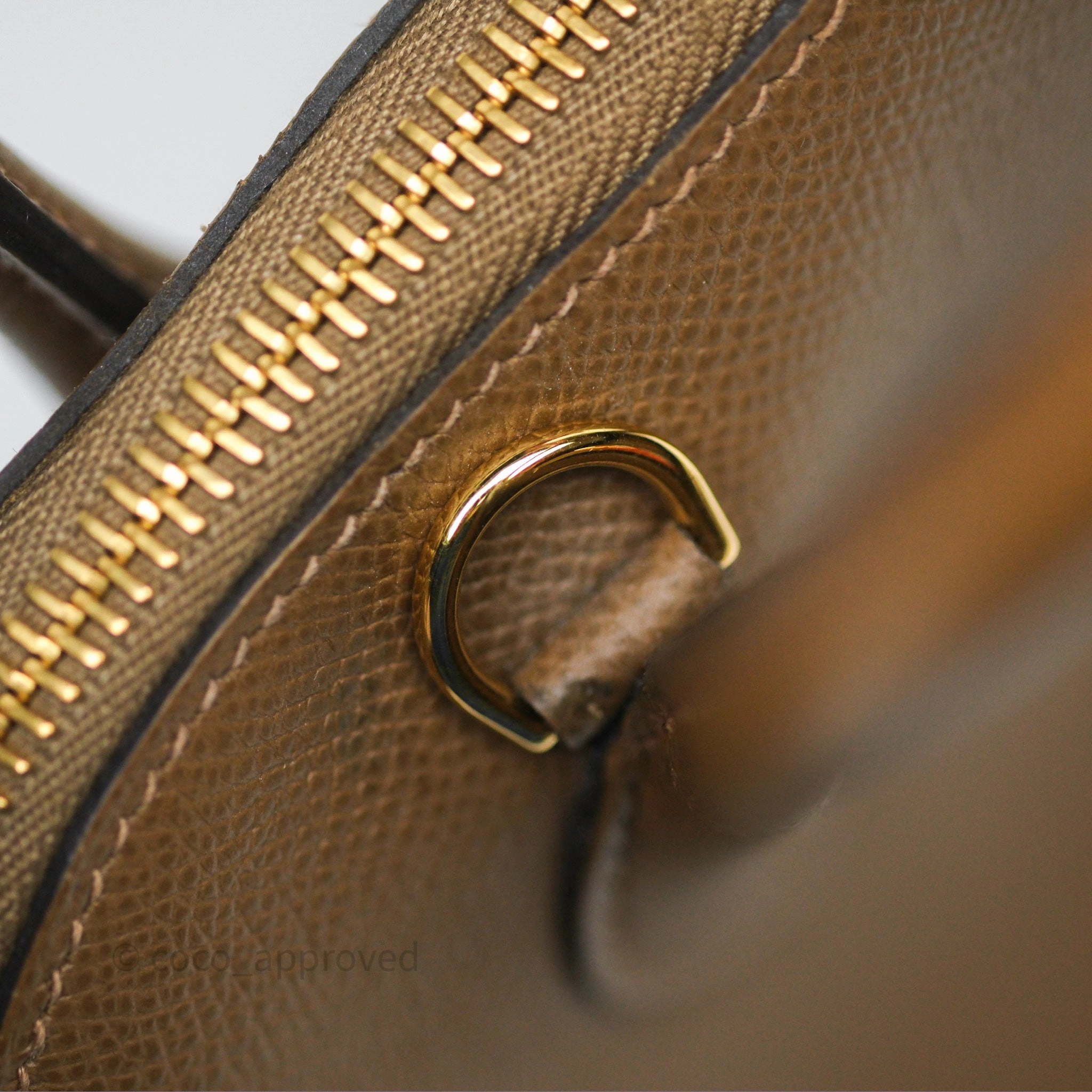Herms Bolide 25 Alezan 3G Epsom Gold Hardware