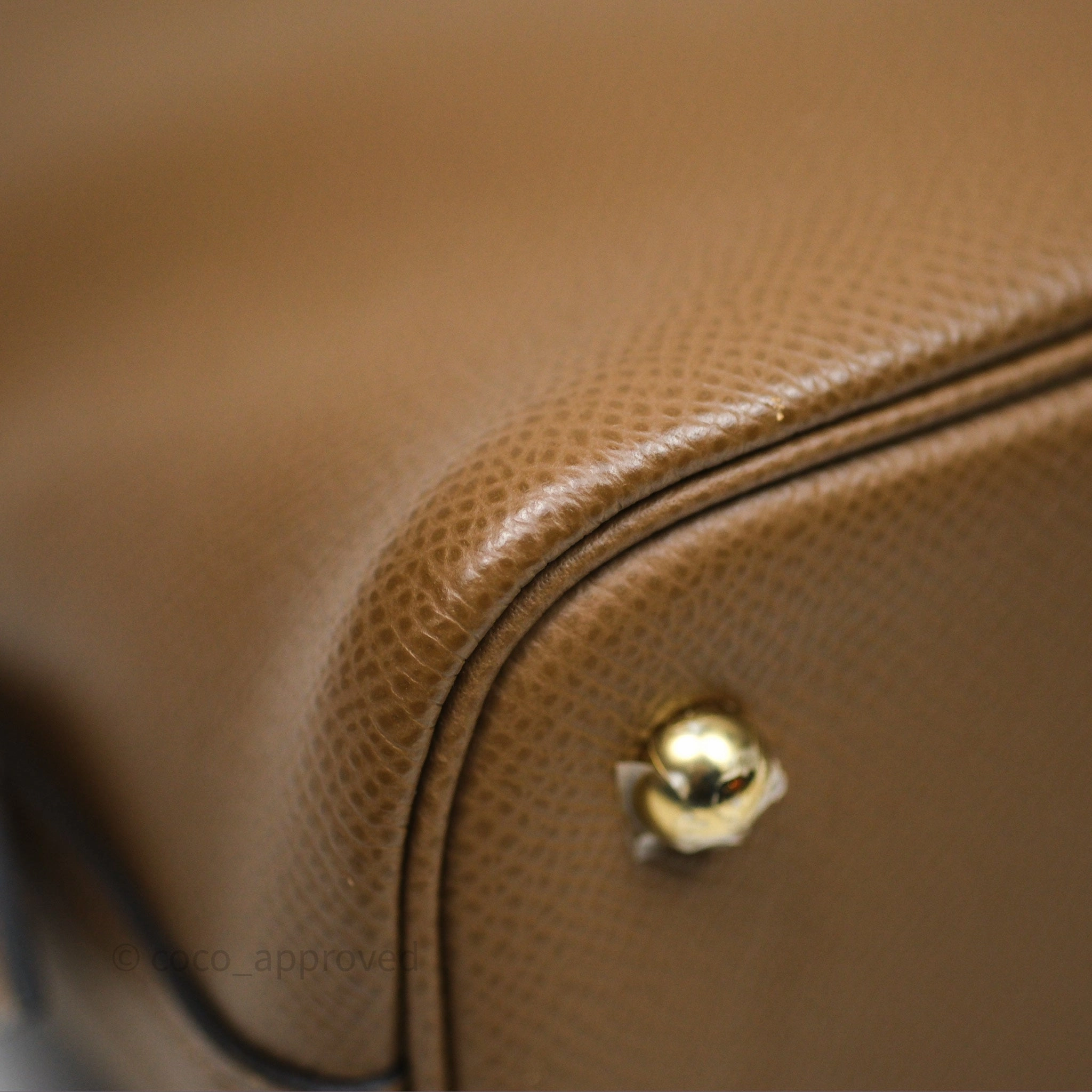 Herms Bolide 25 Alezan 3G Epsom Gold Hardware