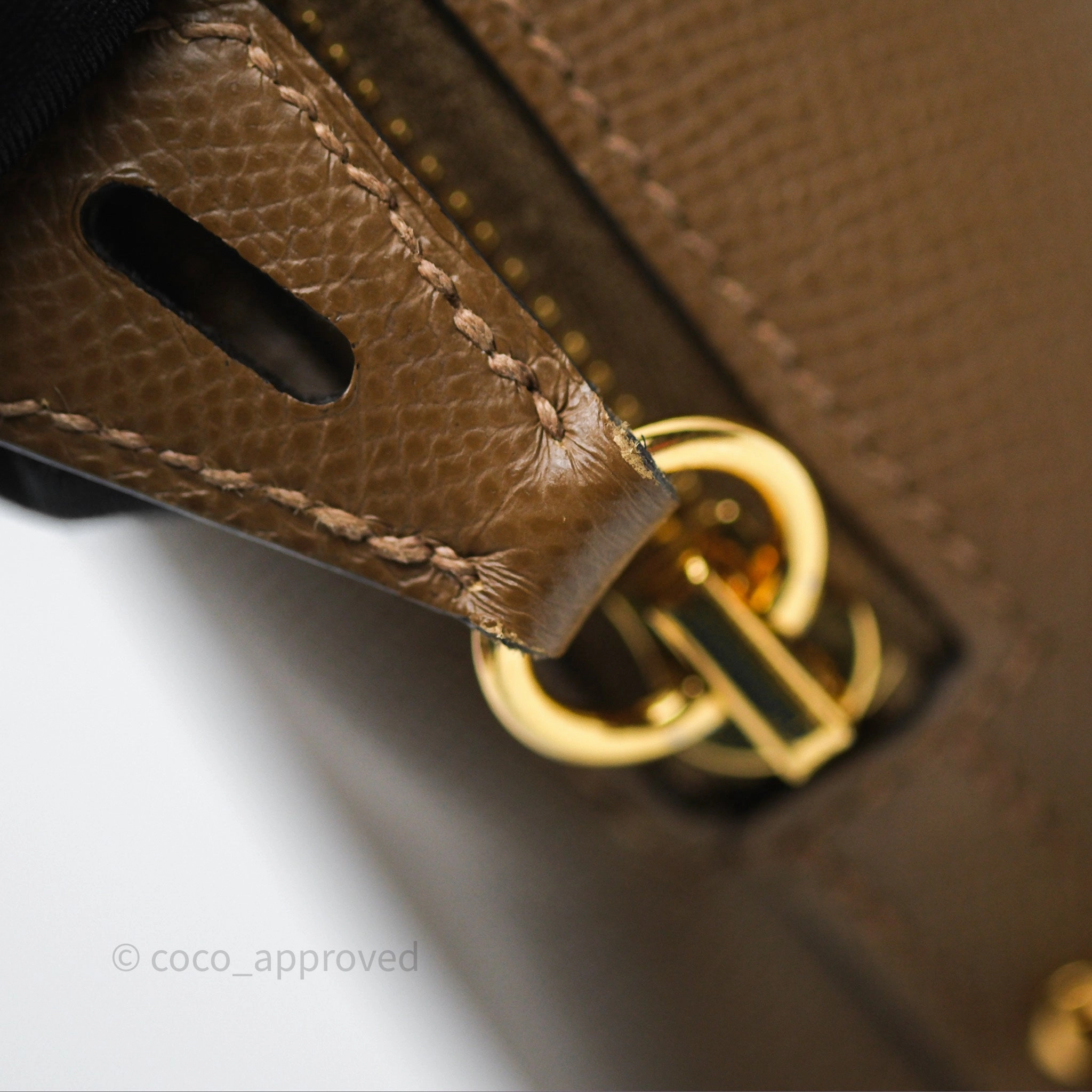 Herms Bolide 25 Alezan 3G Epsom Gold Hardware