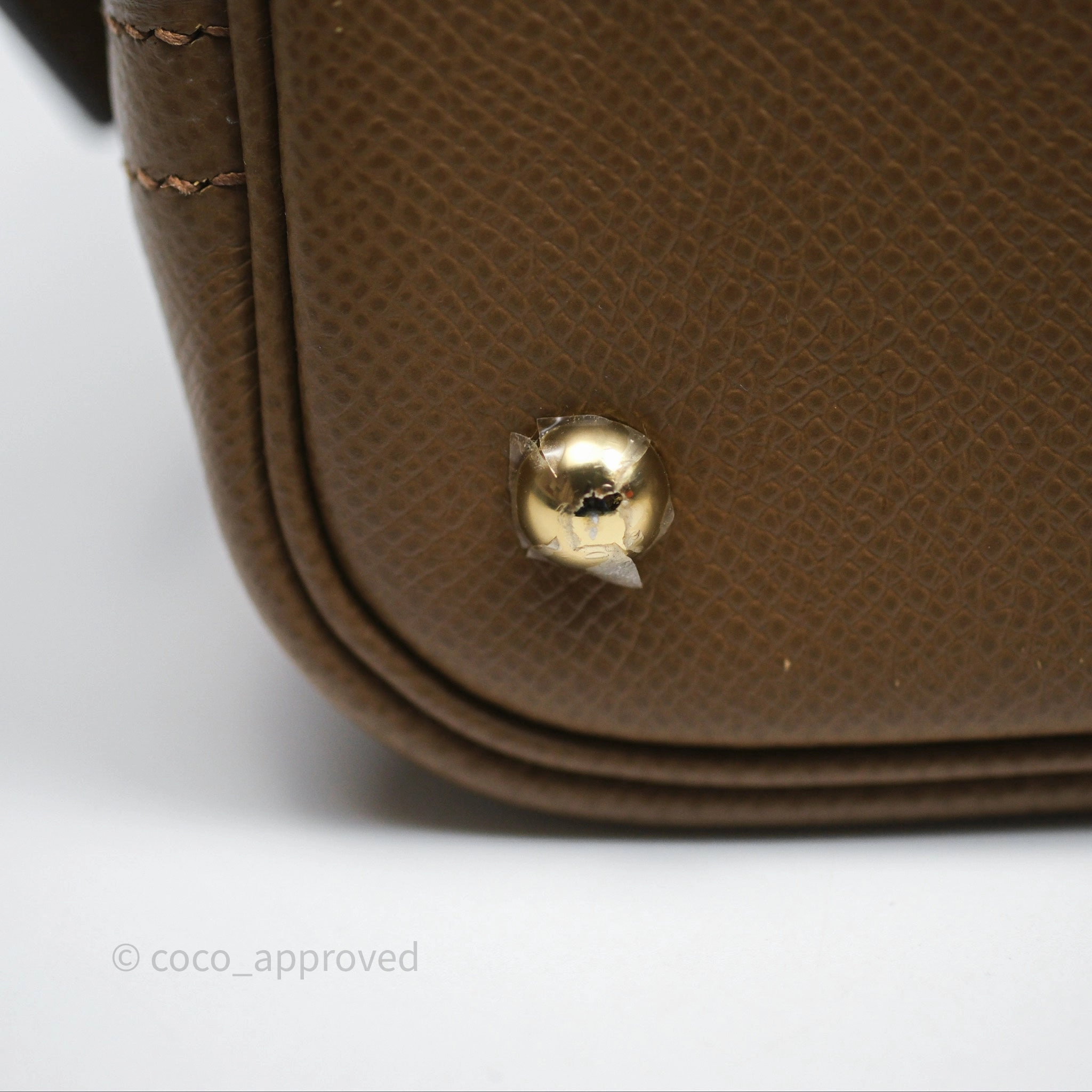 Herms Bolide 25 Alezan 3G Epsom Gold Hardware