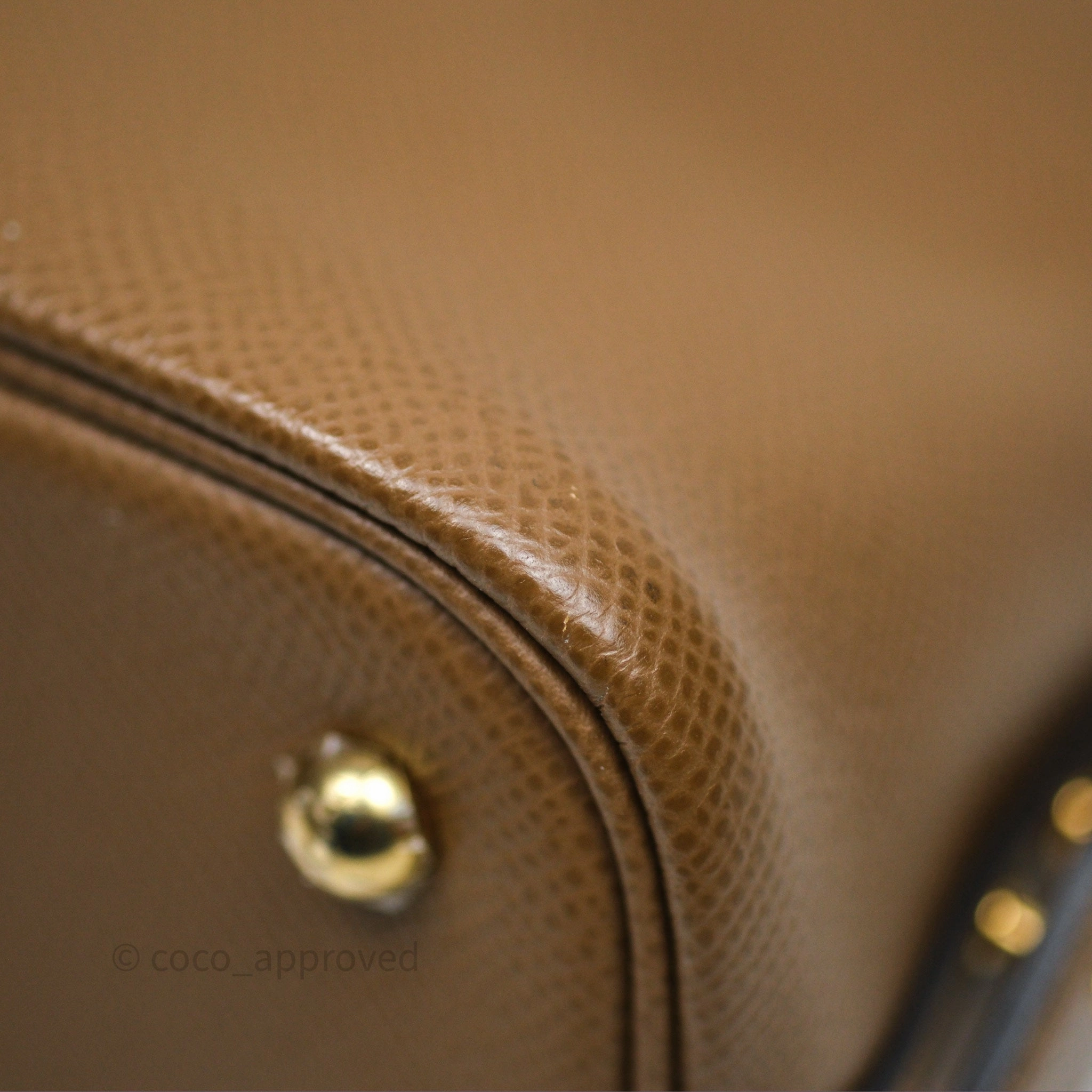 Herms Bolide 25 Alezan 3G Epsom Gold Hardware