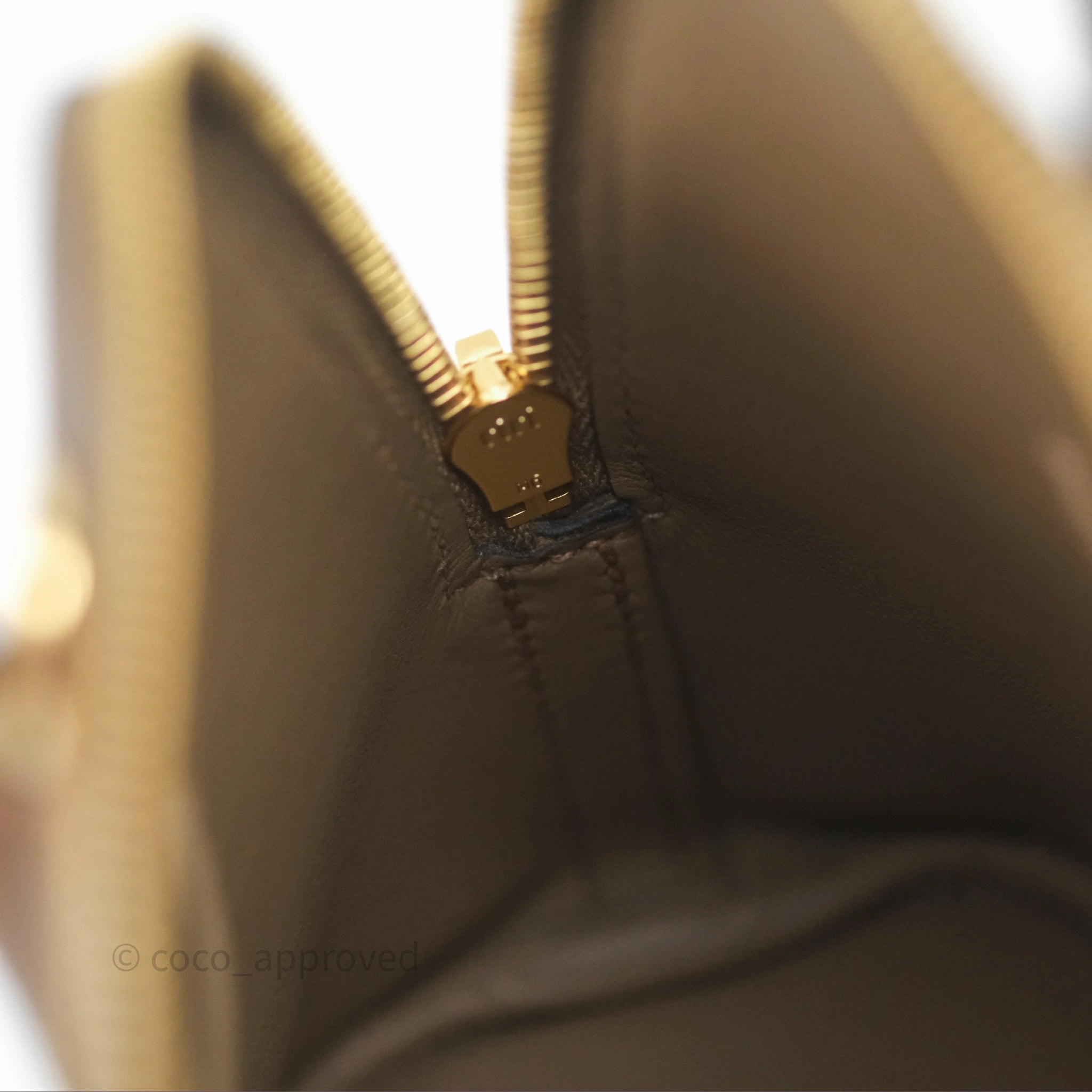 Herms Bolide 25 Alezan 3G Epsom Gold Hardware