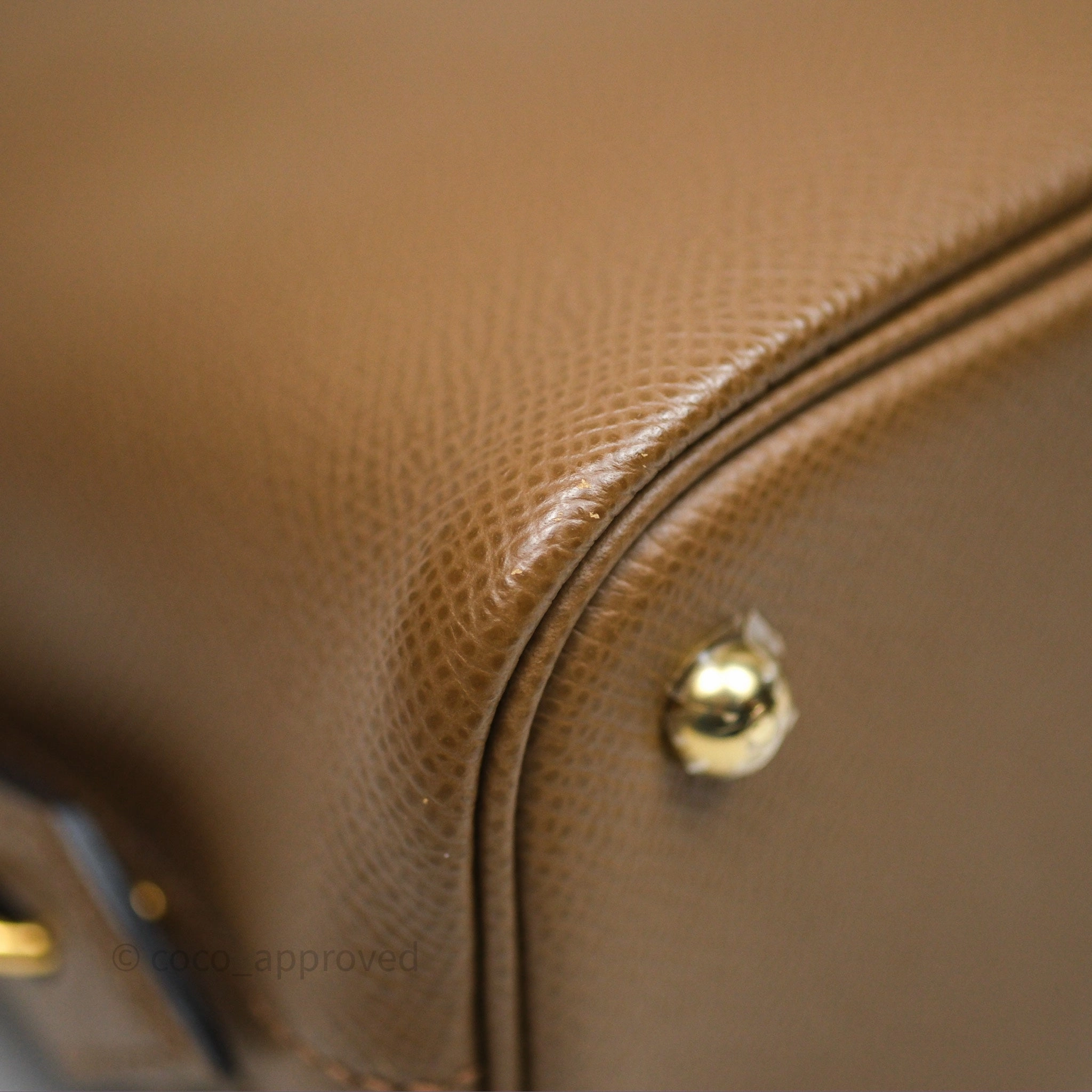 Herms Bolide 25 Alezan 3G Epsom Gold Hardware