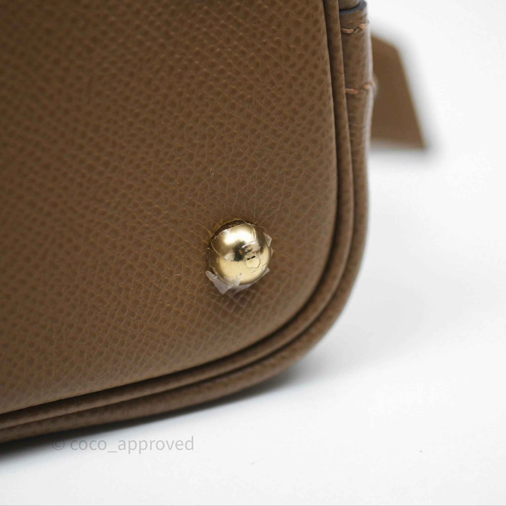 Herms Bolide 25 Alezan 3G Epsom Gold Hardware