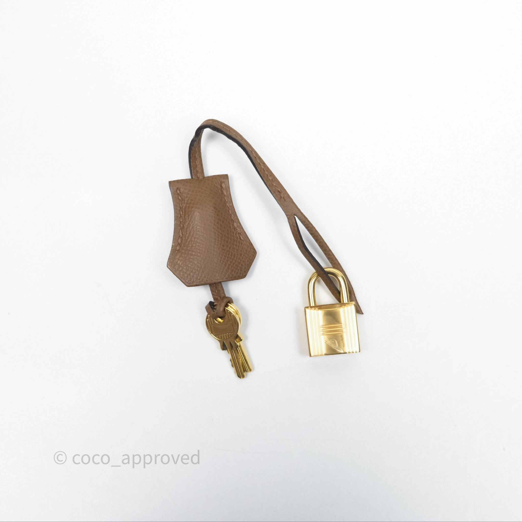 Herms Bolide 25 Alezan 3G Epsom Gold Hardware