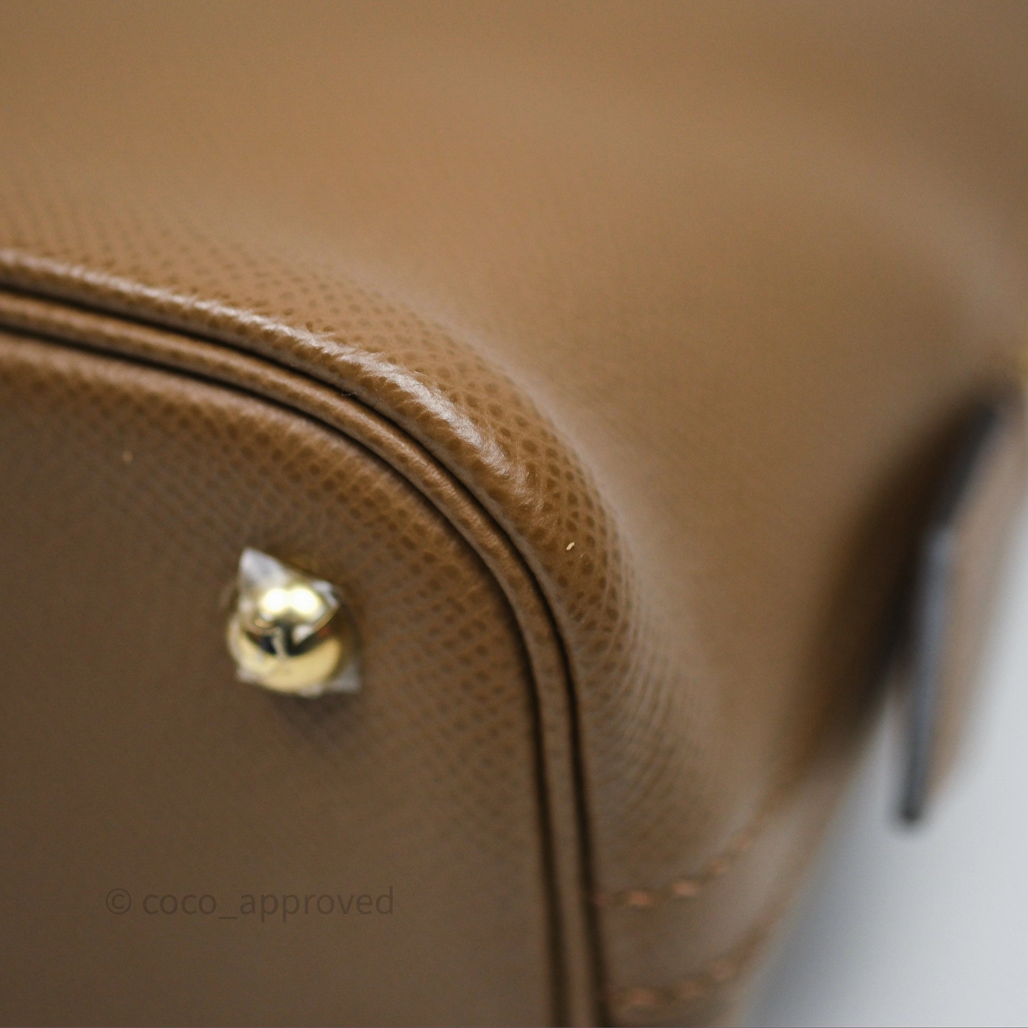 Herms Bolide 25 Alezan 3G Epsom Gold Hardware