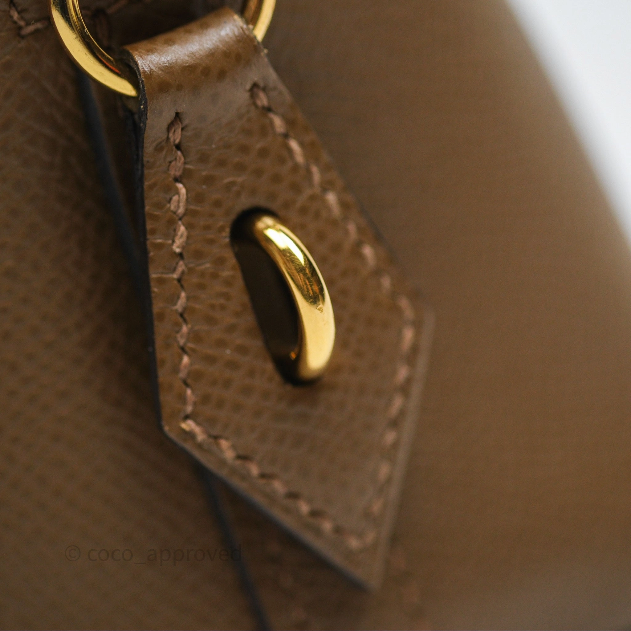 Herms Bolide 25 Alezan 3G Epsom Gold Hardware