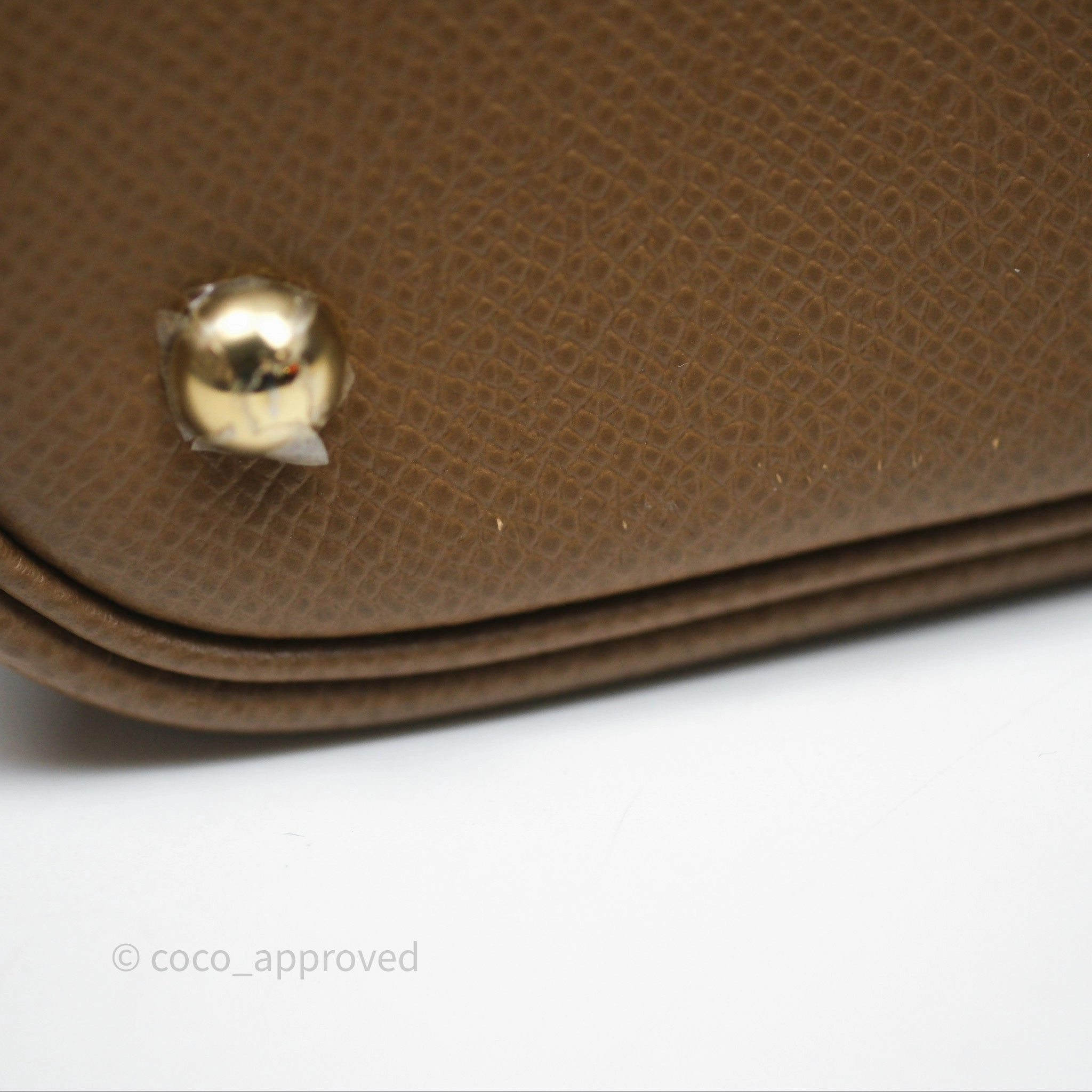 Herms Bolide 25 Alezan 3G Epsom Gold Hardware