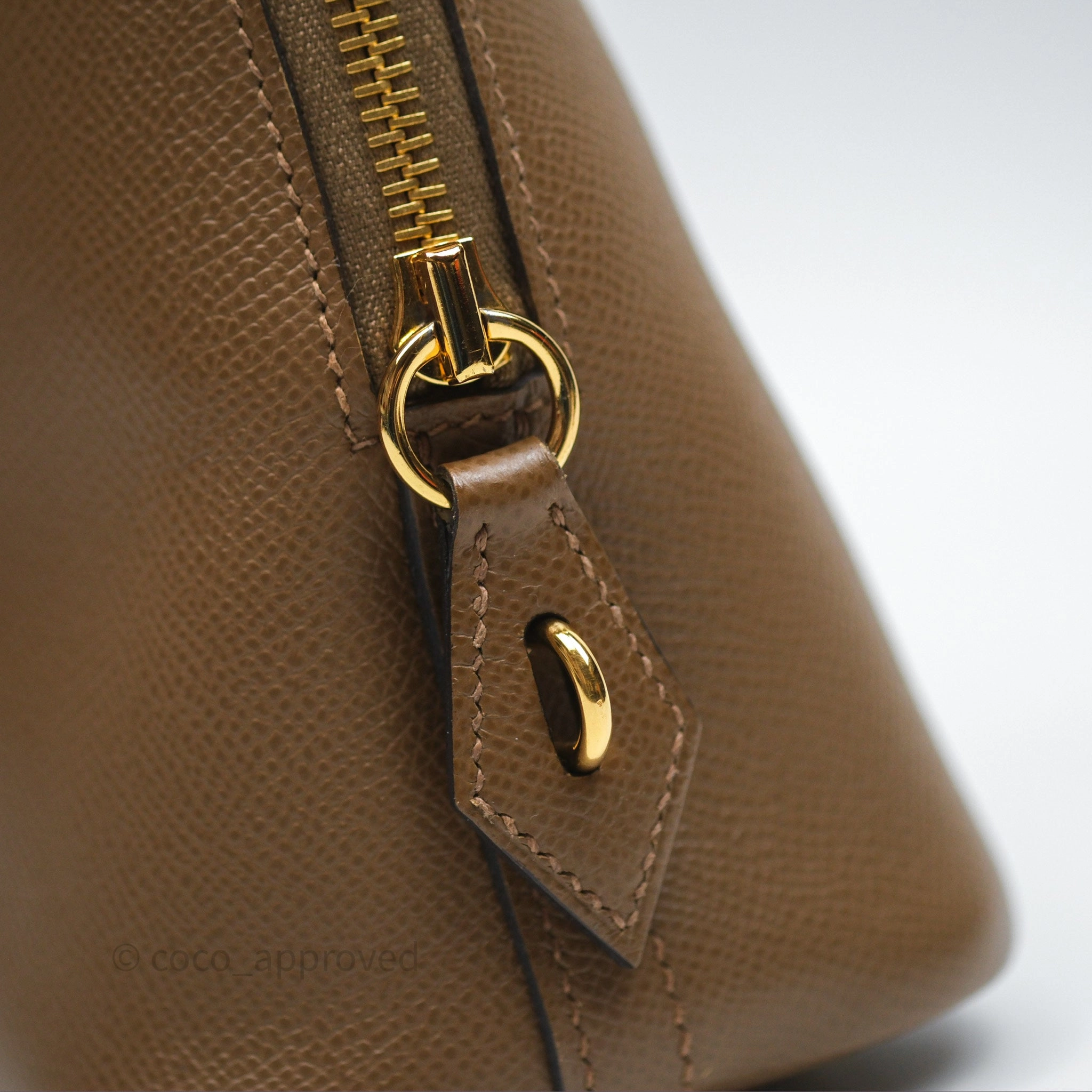 Herms Bolide 25 Alezan 3G Epsom Gold Hardware