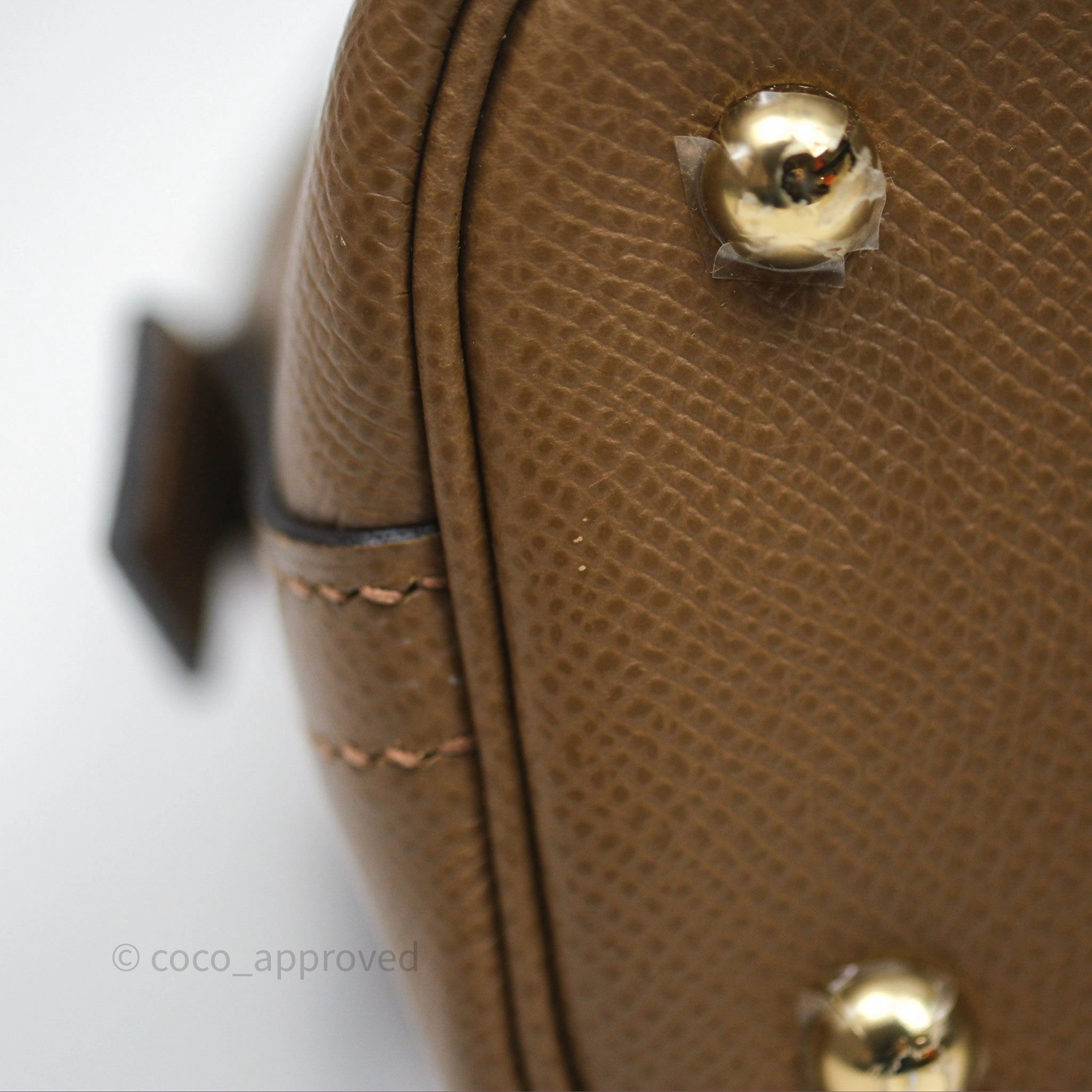 Herms Bolide 25 Alezan 3G Epsom Gold Hardware