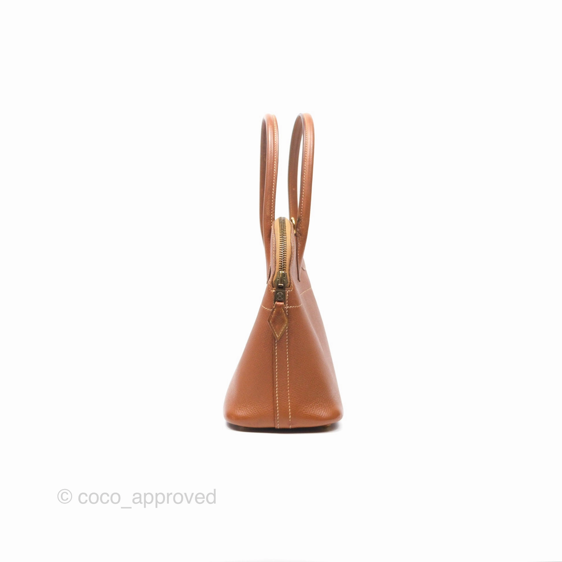 Herms Bolide 27 Gold Epsom Gold Hardware